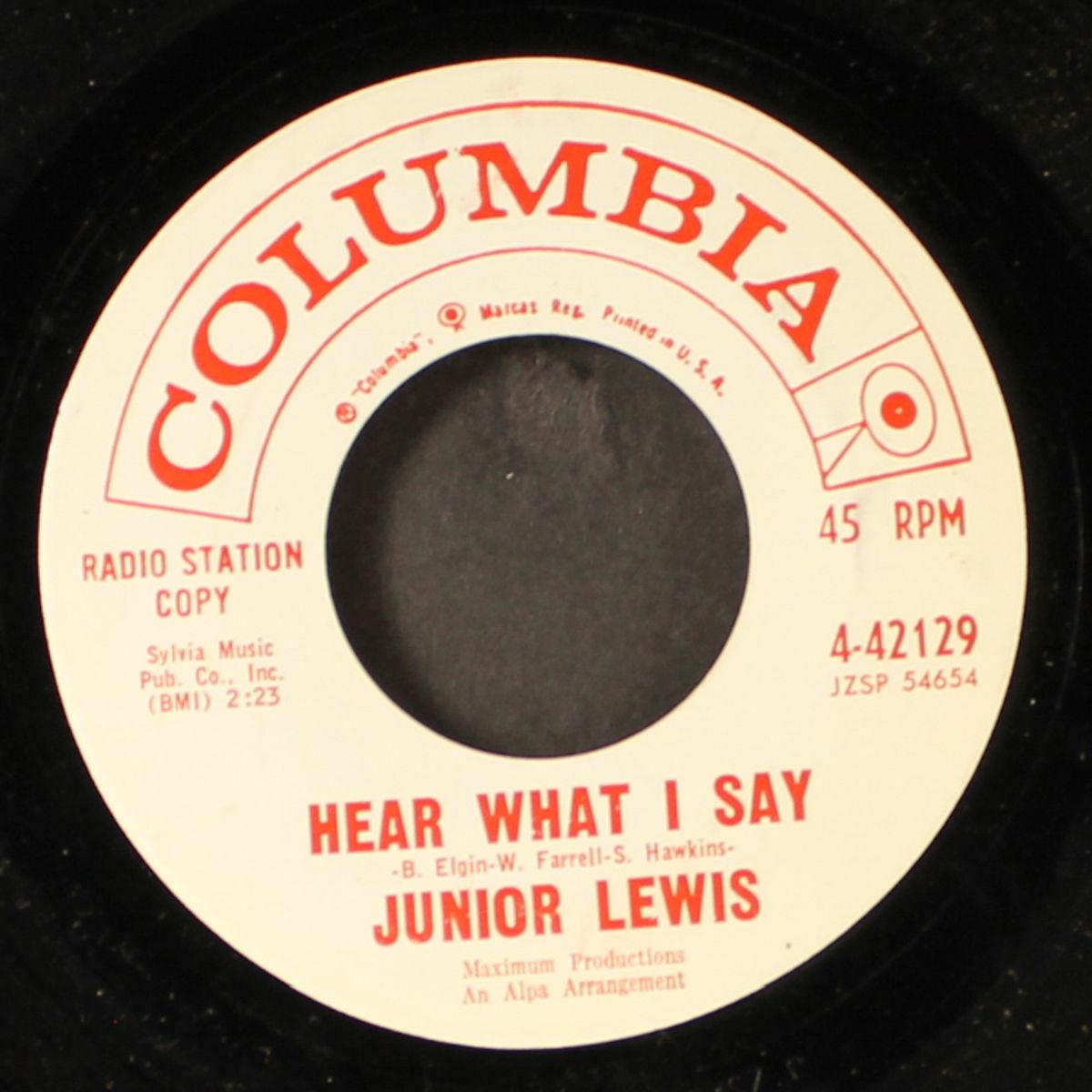 hear what i say by JUNIOR LEWIS