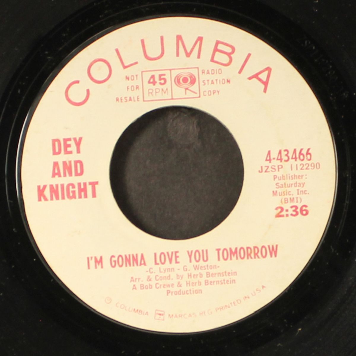 i'm gonna love you tomorrow / young love by DEY & KNIGHT