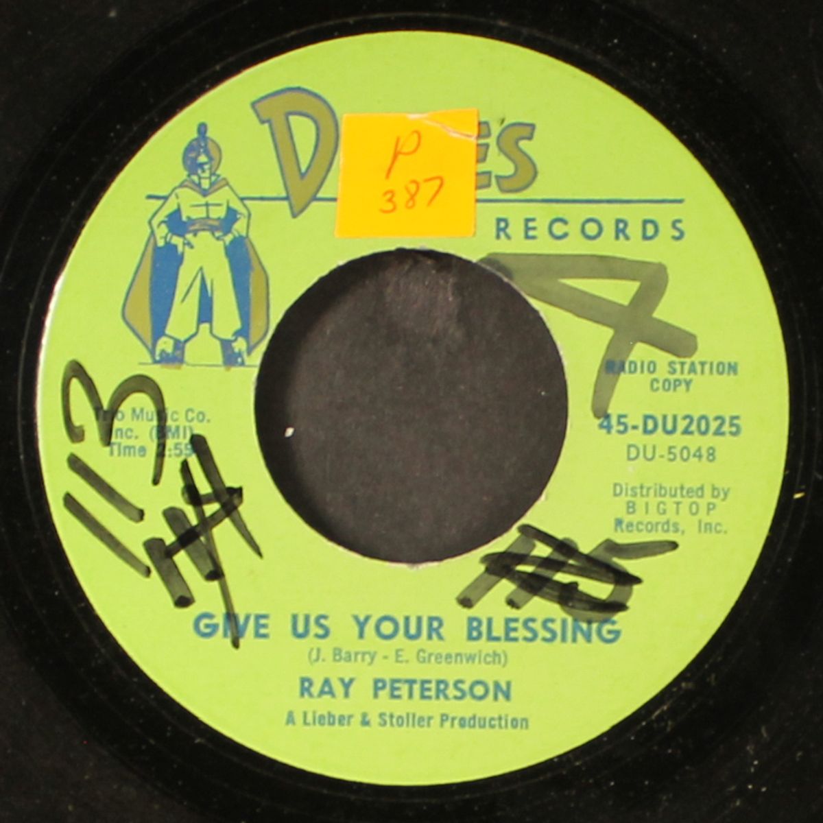 give us your blessing / without love by RAY PETERSON