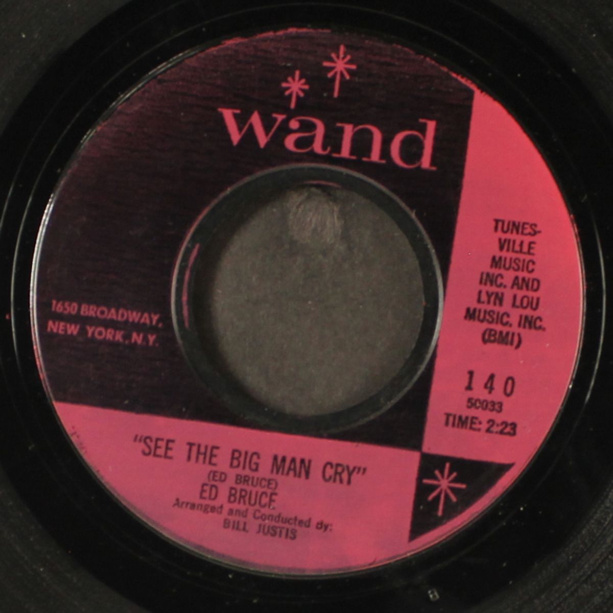 see the big man cry / you need a new love by ED BRUCE