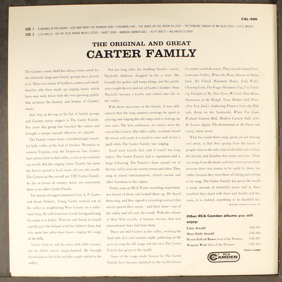 the original and great by CARTER FAMILY