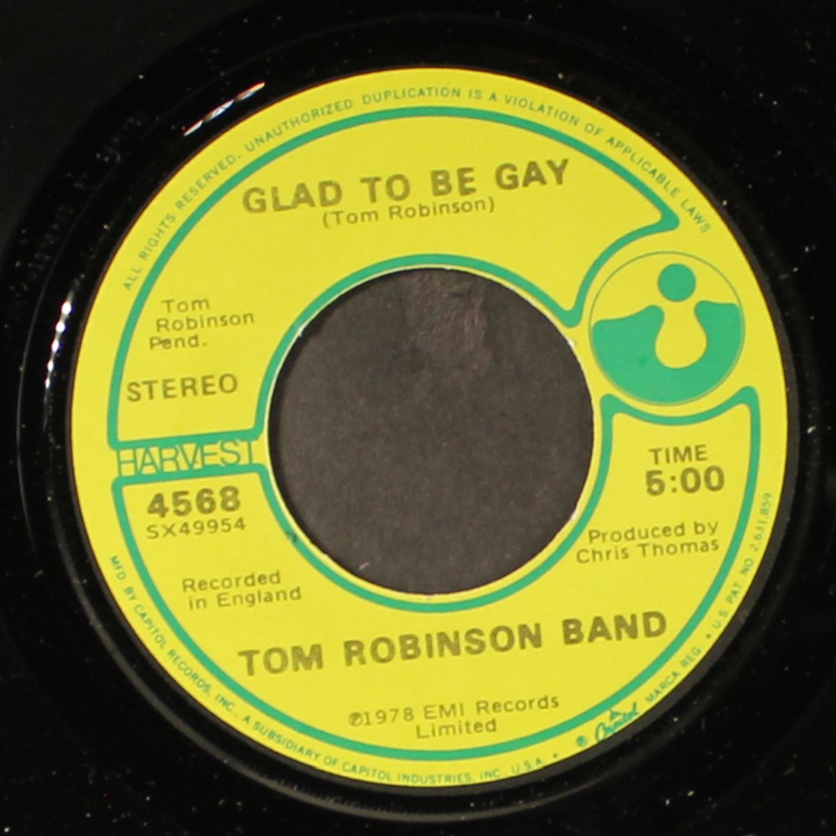 right on sister / glad to be gay by TOM ROBINSON BAND