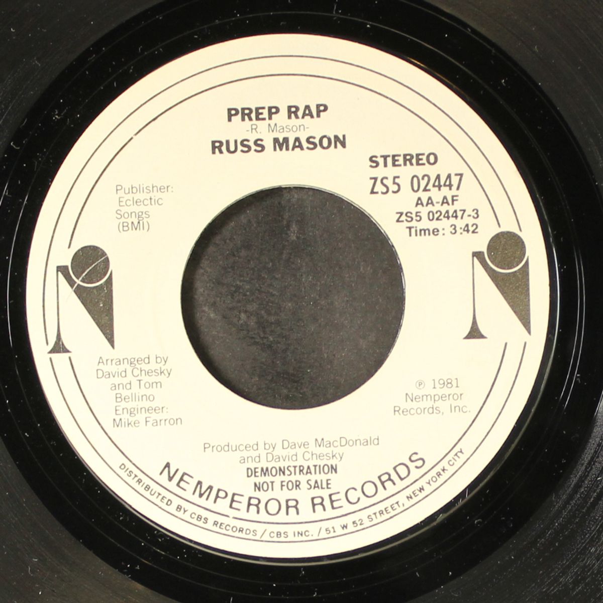 prep rap / same by RUSS MASON