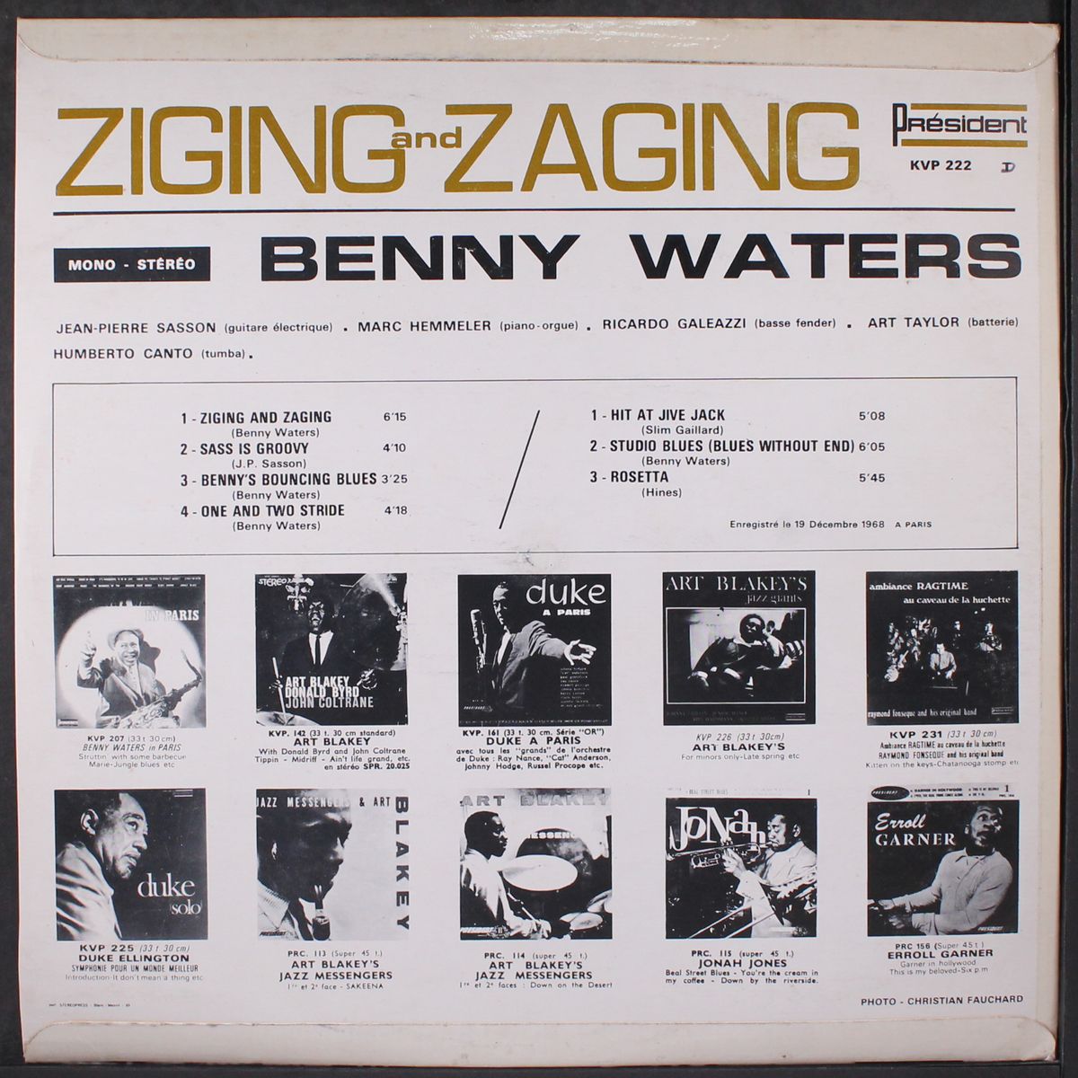ziging and zaging by BENNY WATERS
