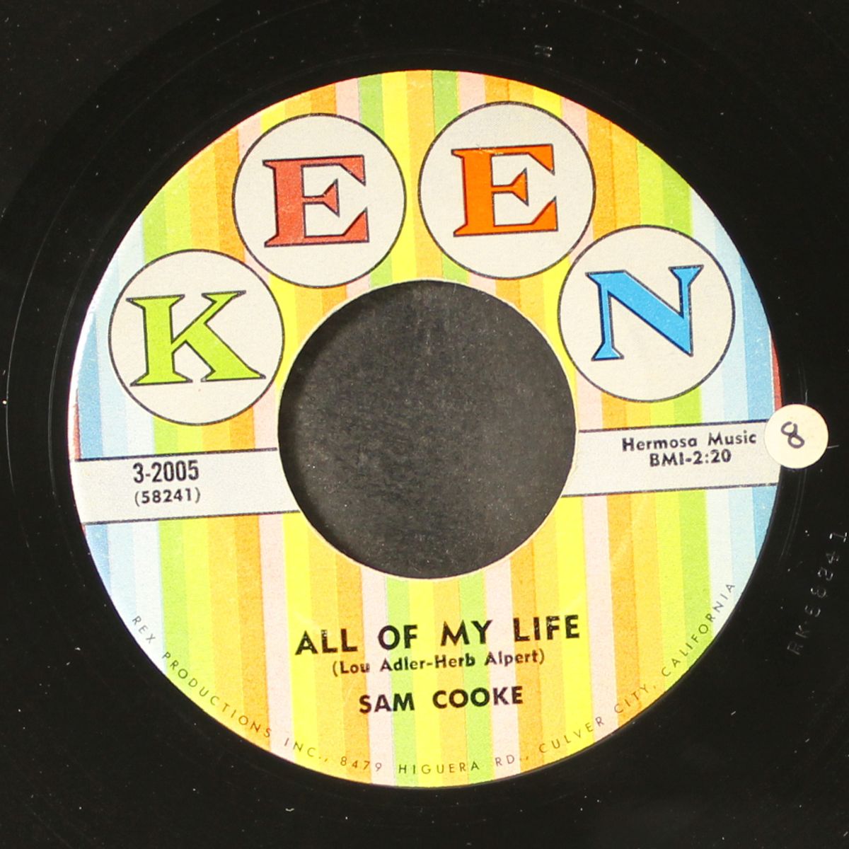 stealing kisses / all of my life by SAM COOKE
