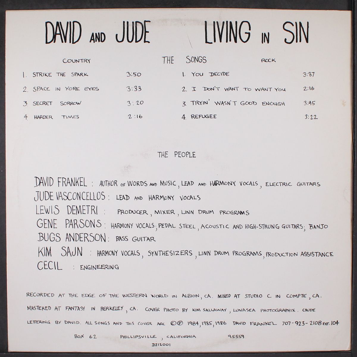 living in sin by DAVID & JUDE