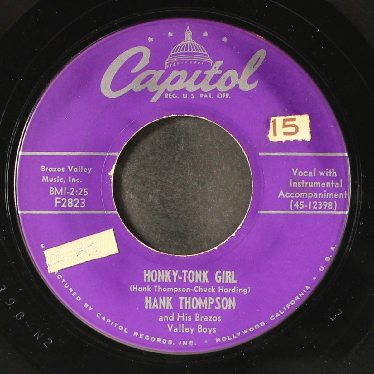 we've gone too far / honky-tonk girl by HANK THOMPSON