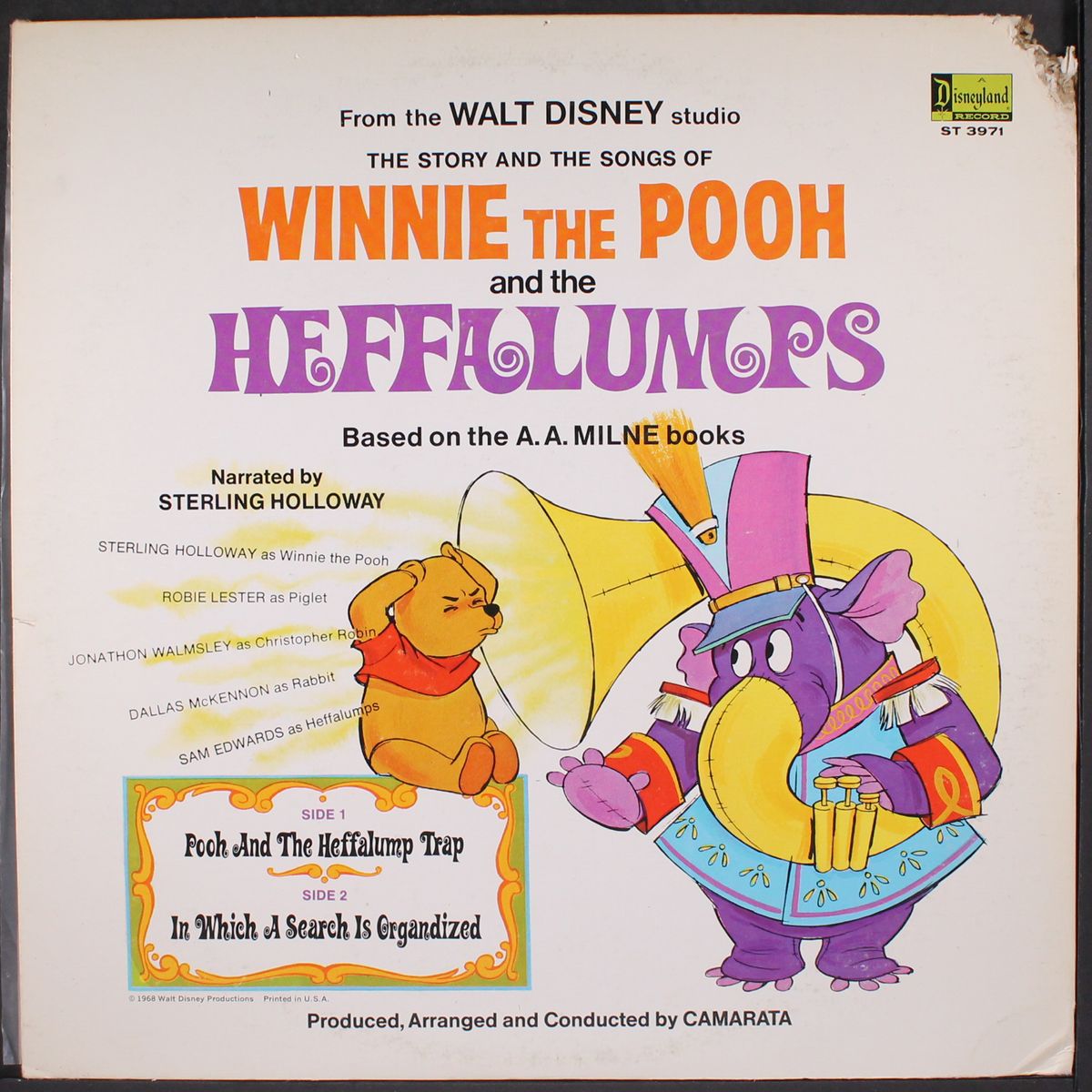 winnie the pooh & the heffalumps by STERLING HOLLOWAY