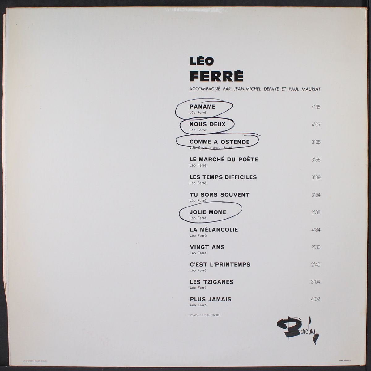 en multiphonie stereo by LEO FERRE