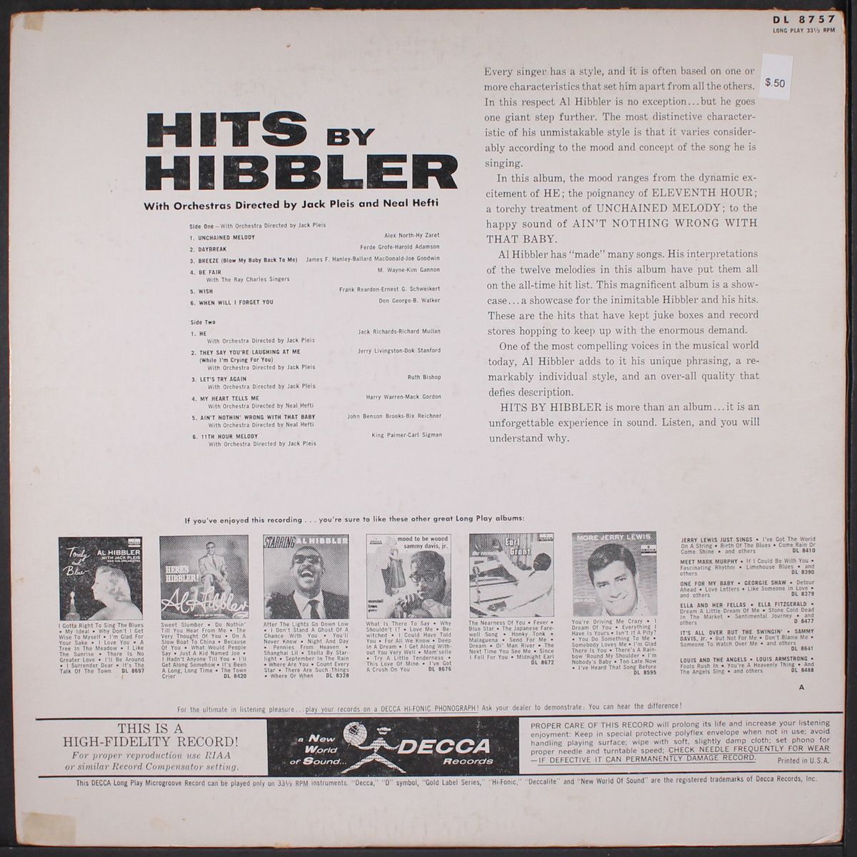 hits by hibbler by AL HIBBLER