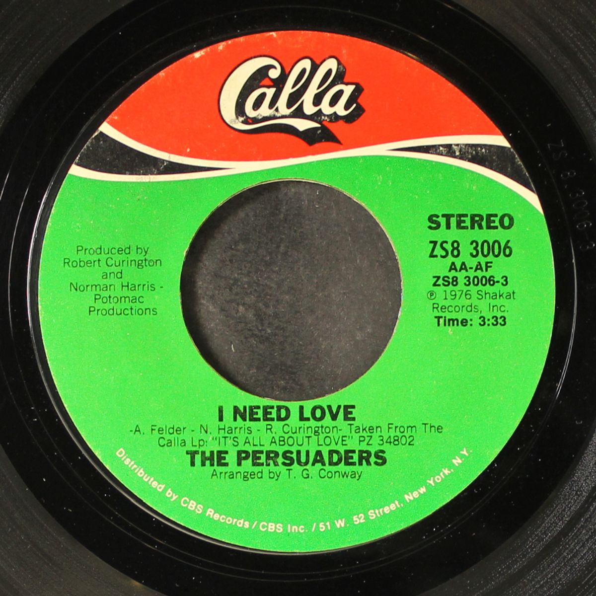 i need love / sure shot by PERSUADERS