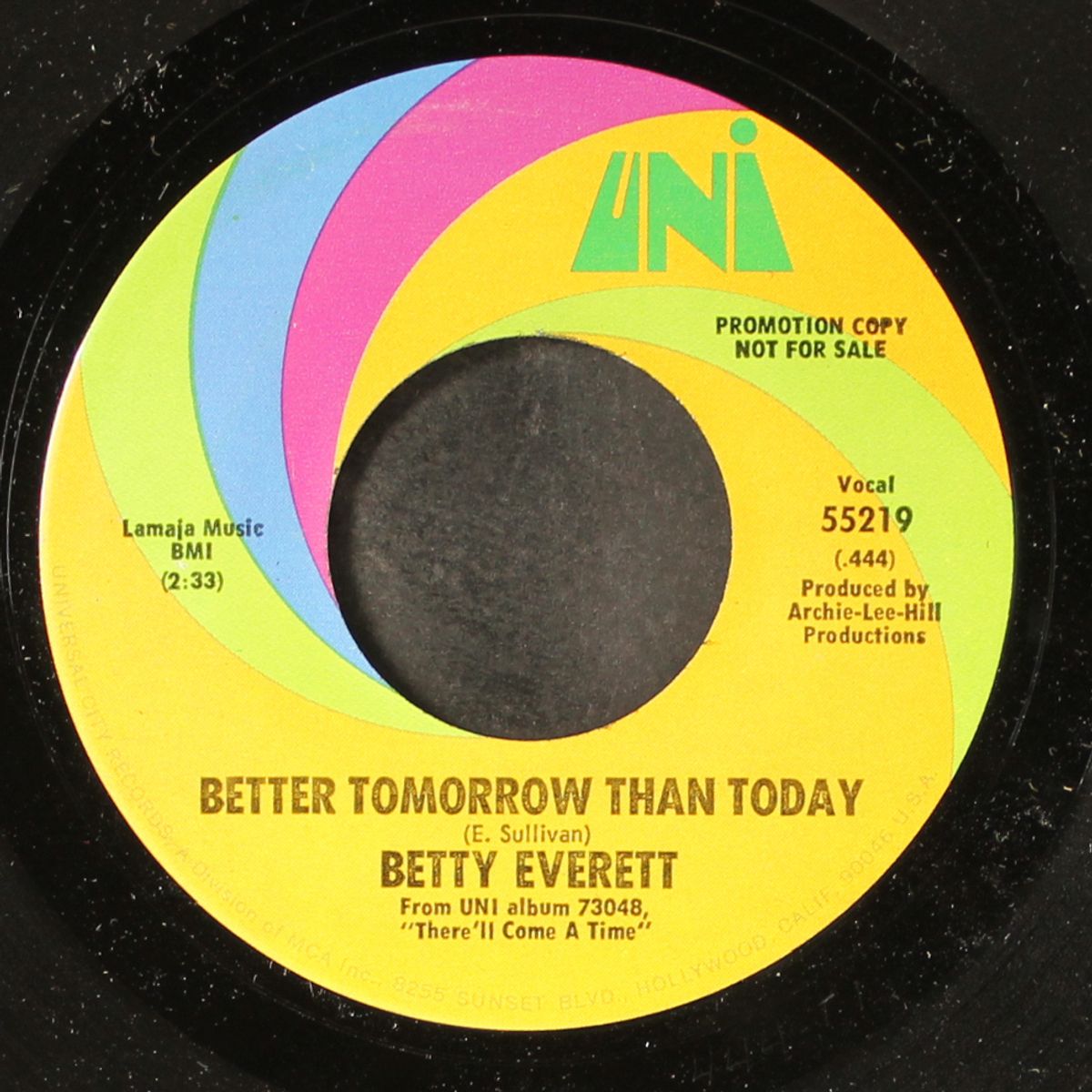 better tomorrow than today / unlucky girl by BETTY EVERETT