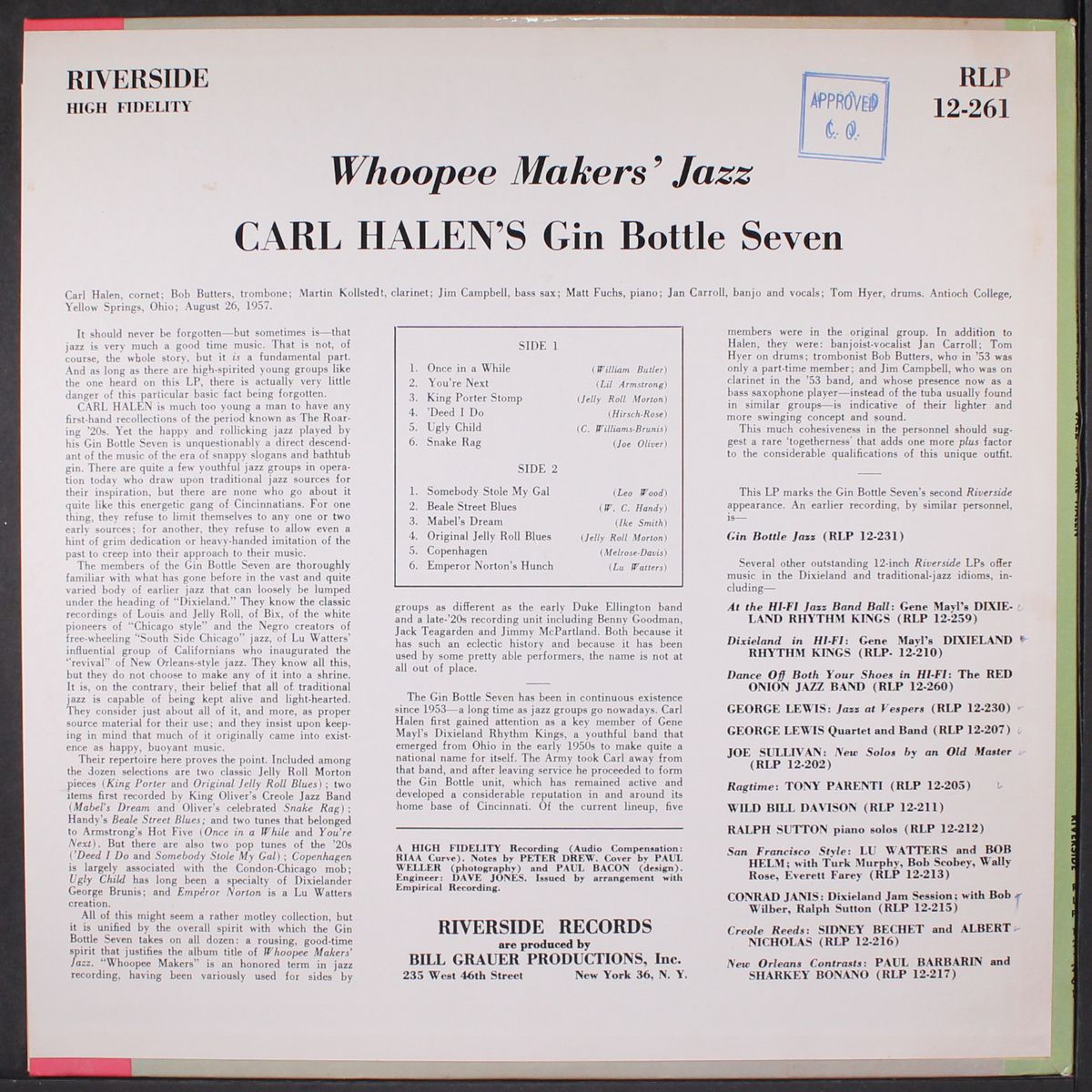 whoopee makers' jazz by CARL HALEN