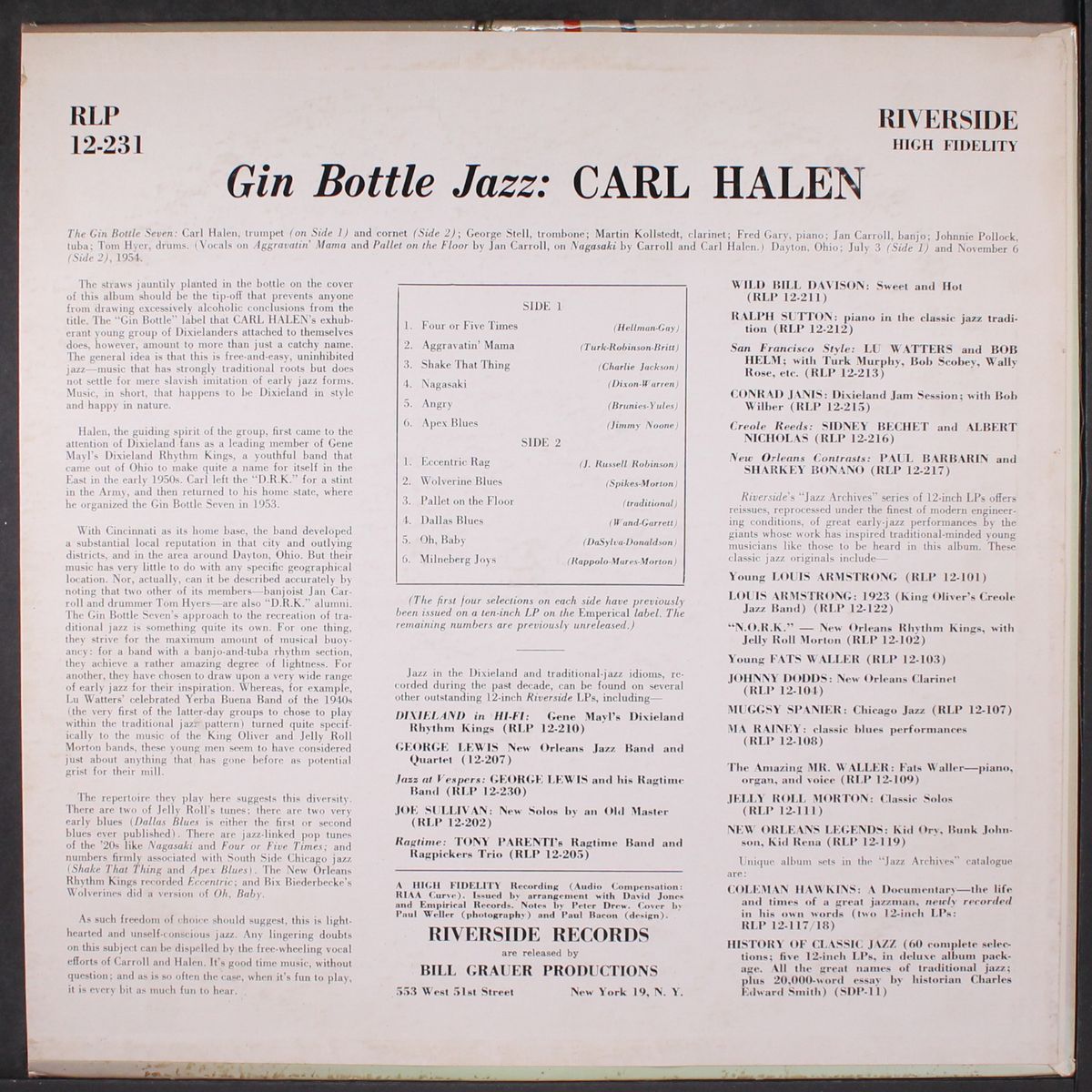gin bottle jazz by CARL HALEN