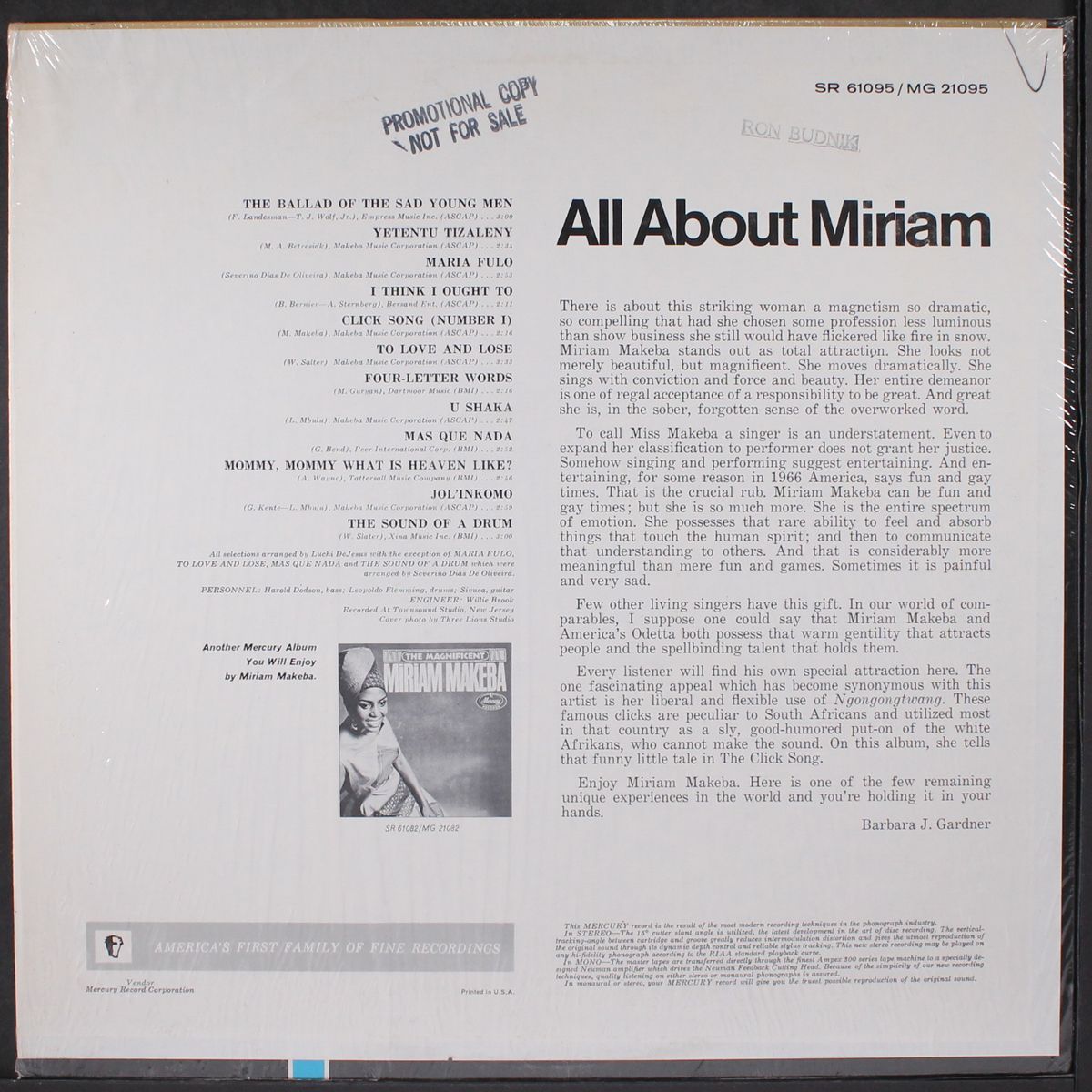 all about miriam by MIRIAM MAKEBA