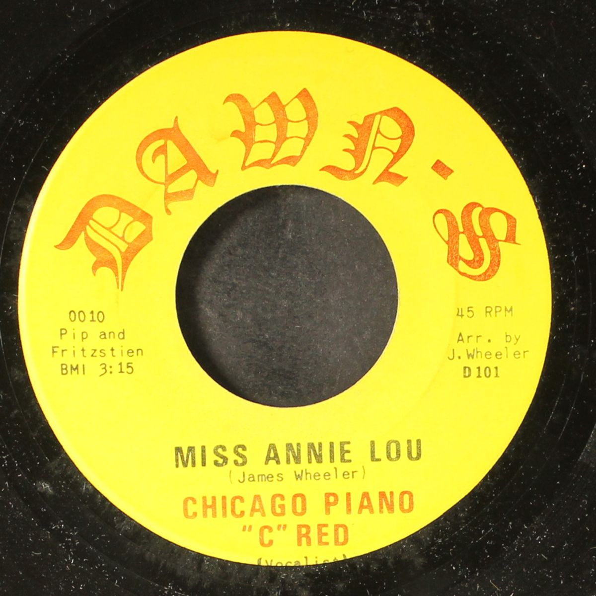 1 minute after mid-nite / miss annie lou by CHICAGO PIANO 'C' RED