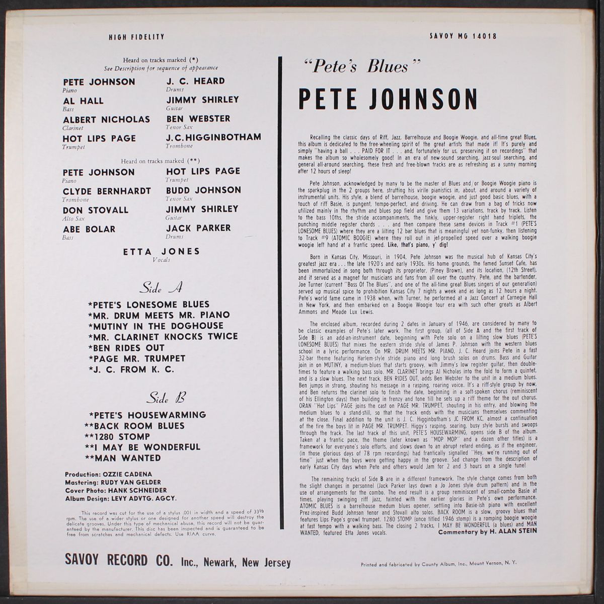 pete's blues by PETE JOHNSON