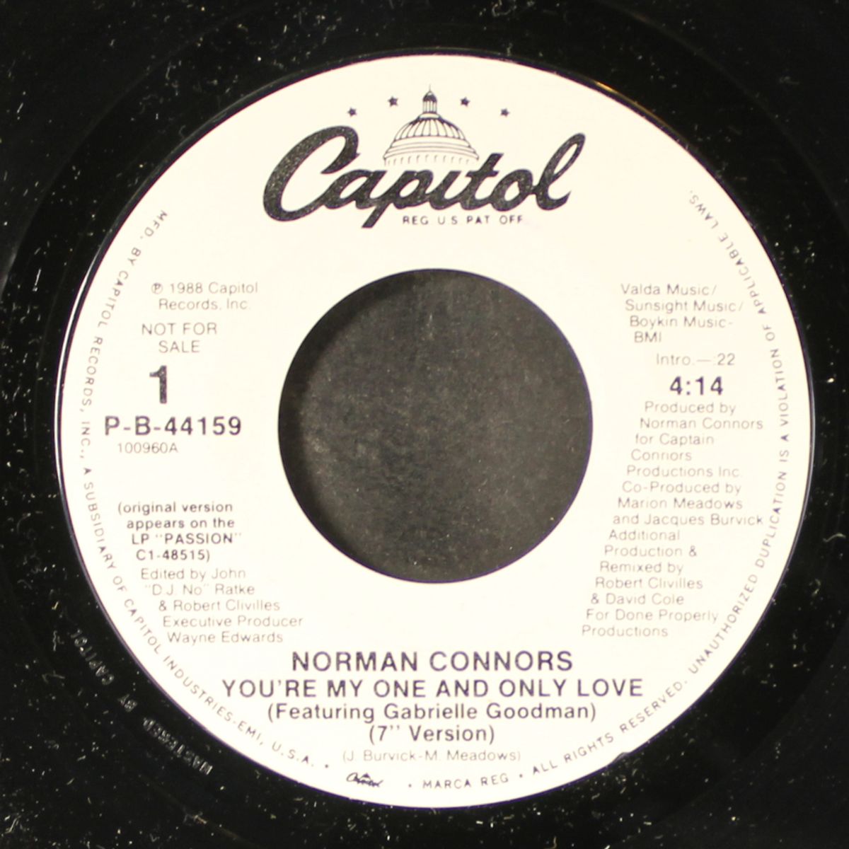 you're my one and only love / same by NORMAN CONNORS