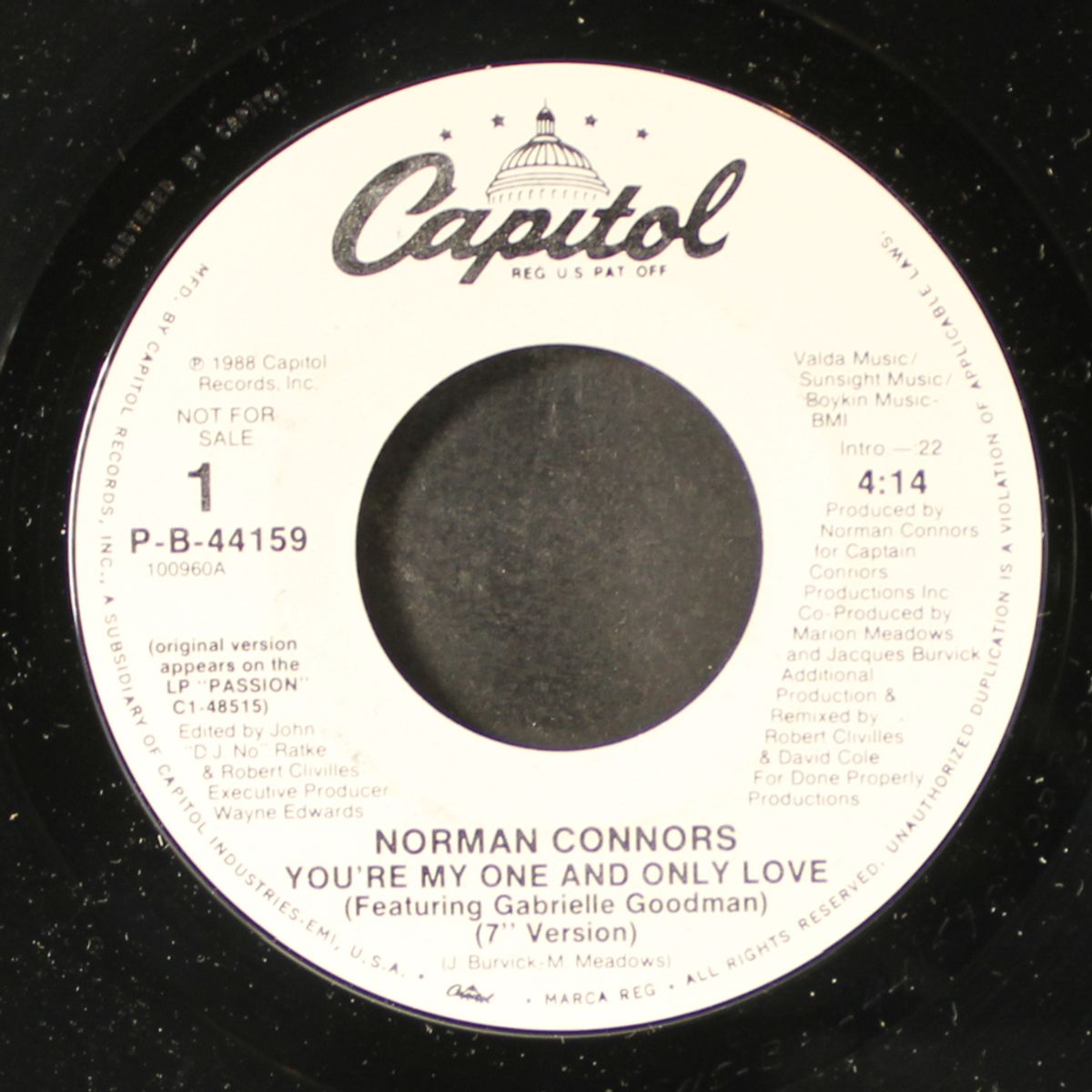 you're my one and only love / same by NORMAN CONNORS
