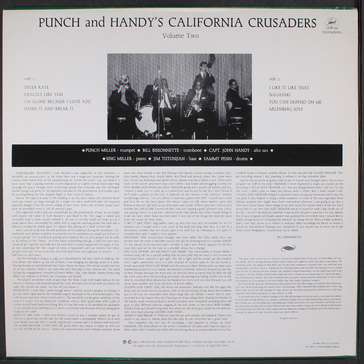 punch & handy's california crusaders vol.2 by PUNCH MILLER & CAPT. JOHN HANDY