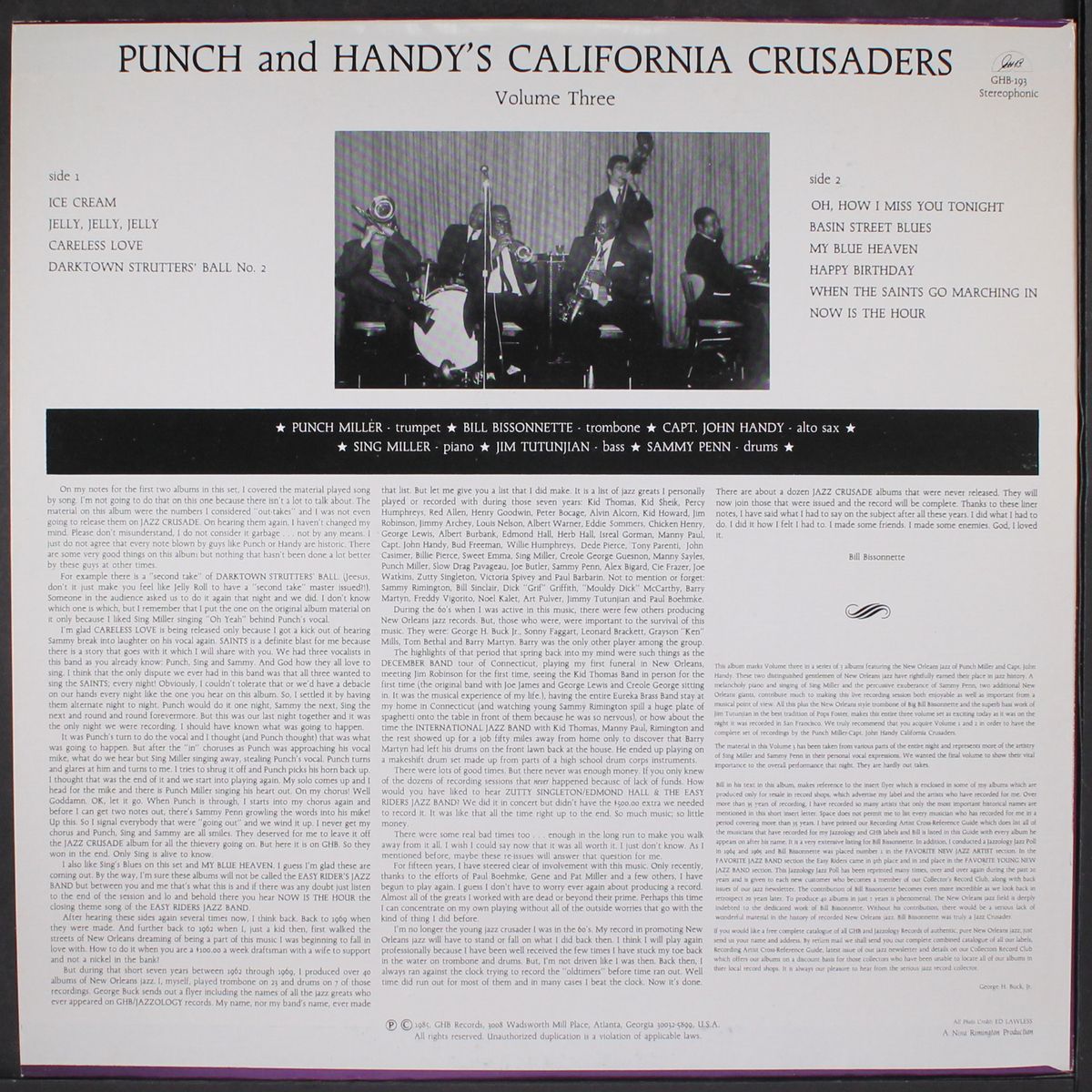 punch & handy's california crusaders vol. 3 by PUNCH MILLER & CAPT. JOHN HANDY