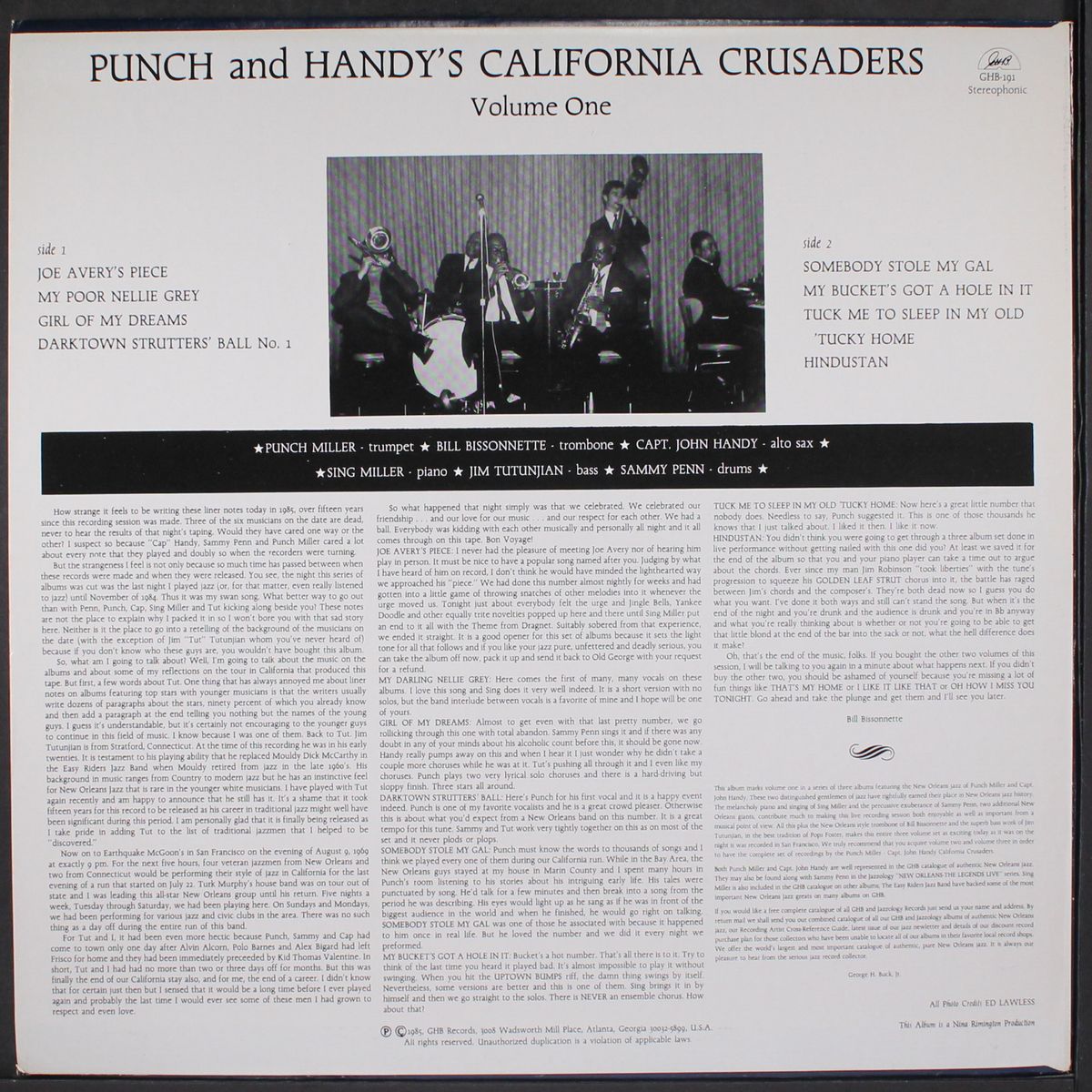 punch & handy's californai crusaders vol. 1 by PUNCH MILLER & CAPT. JOHN HANDY