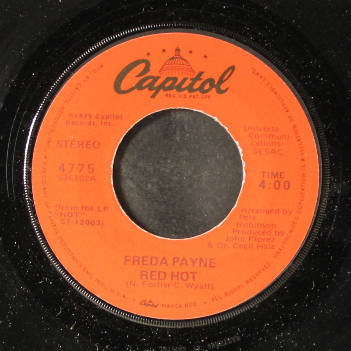 red hot / the longest night by FREDA PAYNE