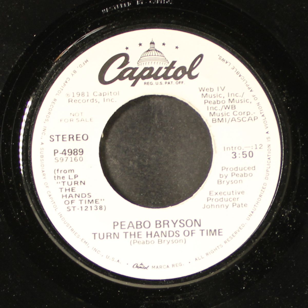 turn the hands of time / same by PEABO BRYSON