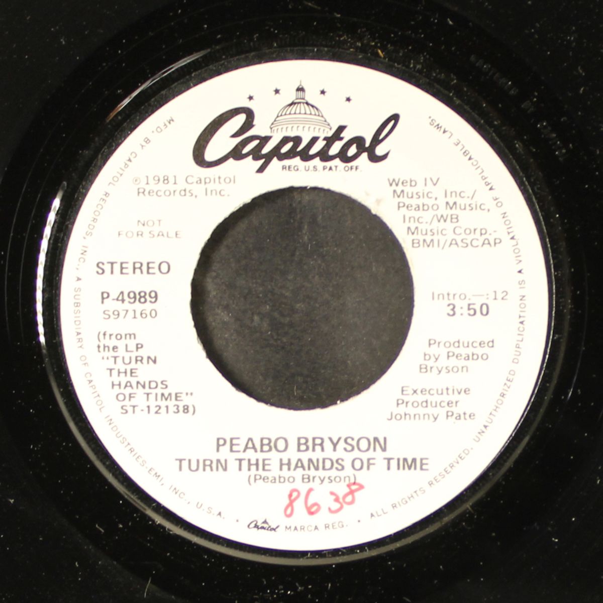 turn the hands of time / same by PEABO BRYSON