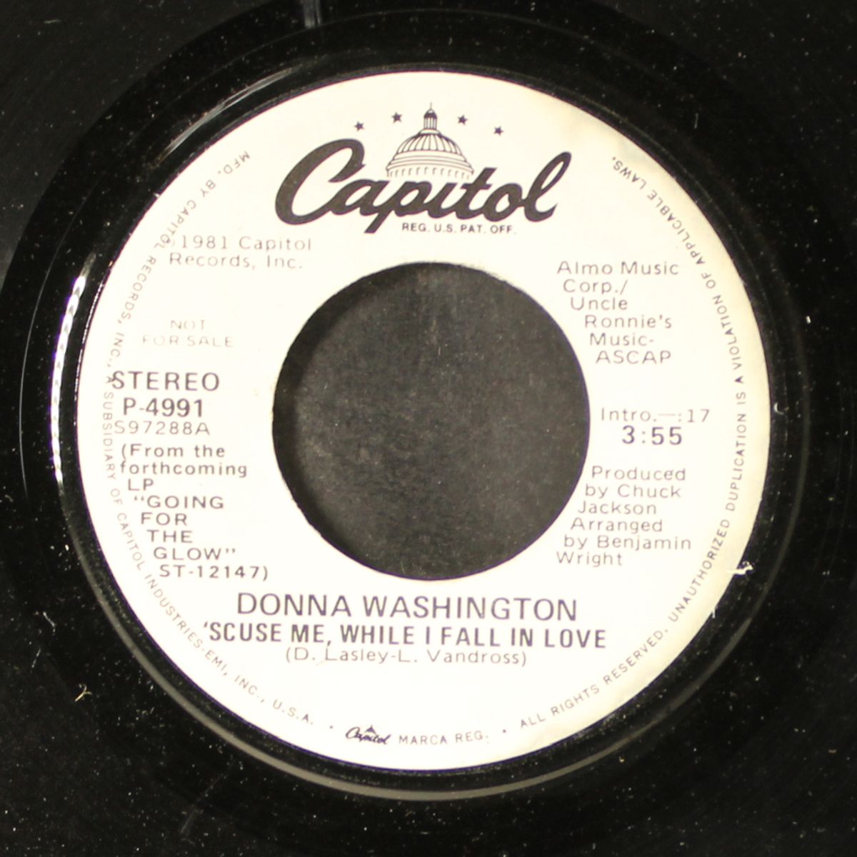 'scuse me, while i fall in love / same by DONNA WASHINGTON