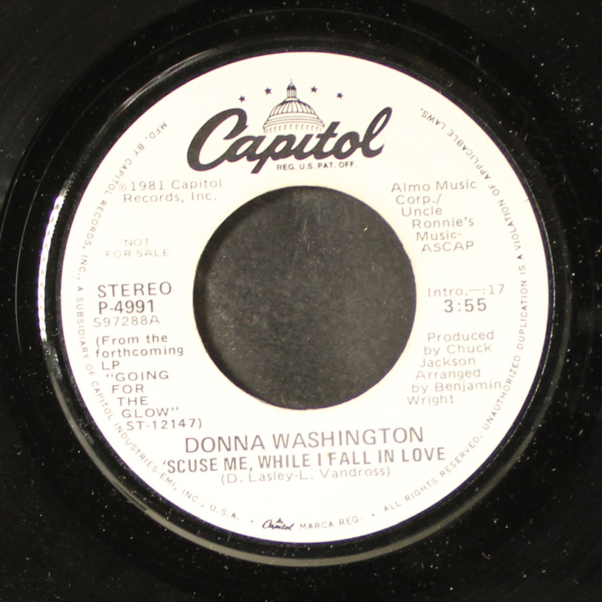 'scuse me, while i fall in love / same by DONNA WASHINGTON