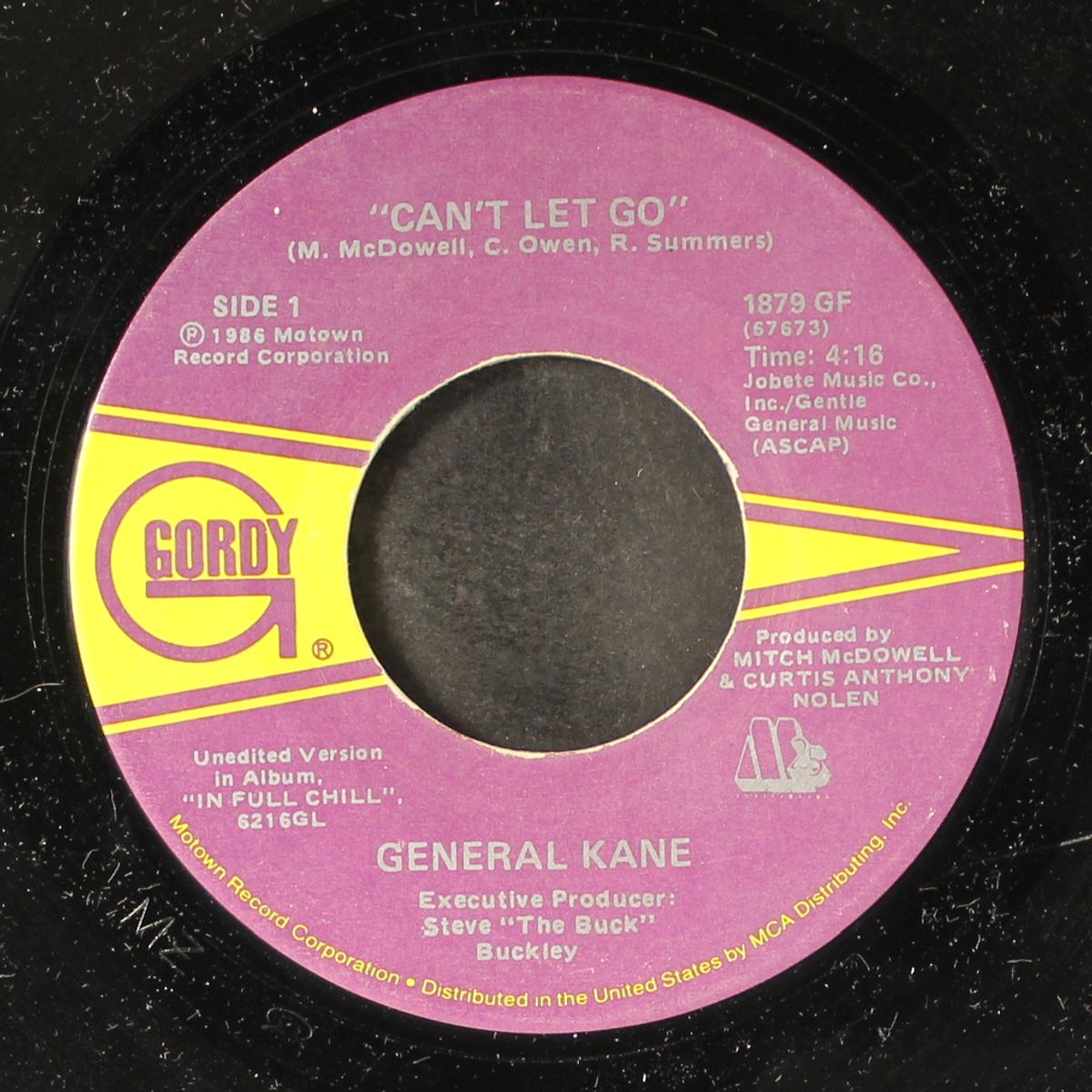 can't let go / cuttin' up by GENERAL KANE