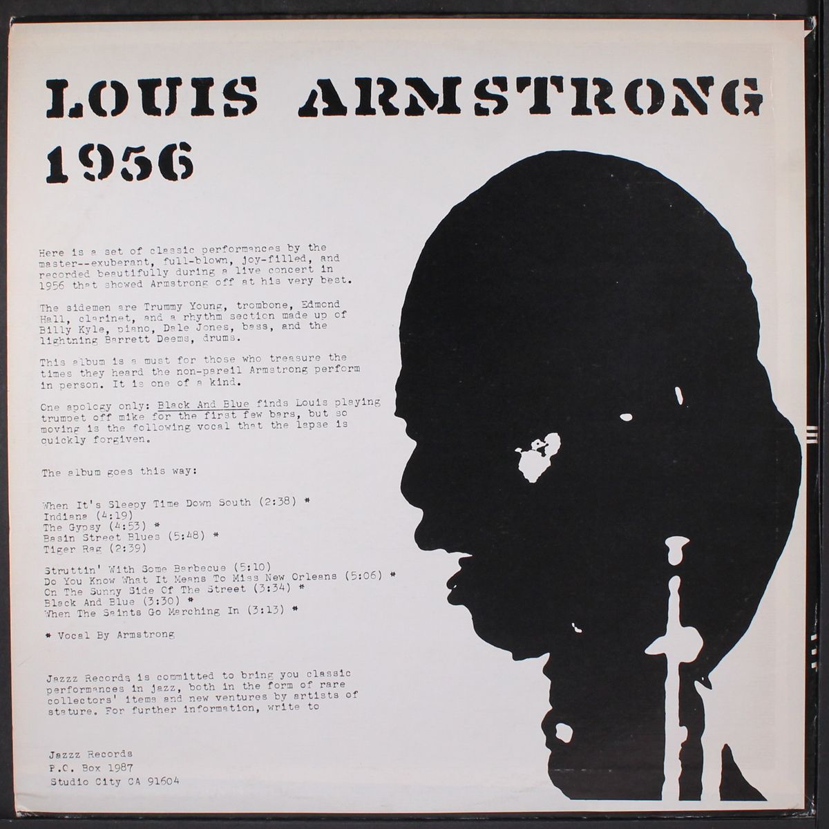 in concert 1956 by LOUIS ARMSTRONG