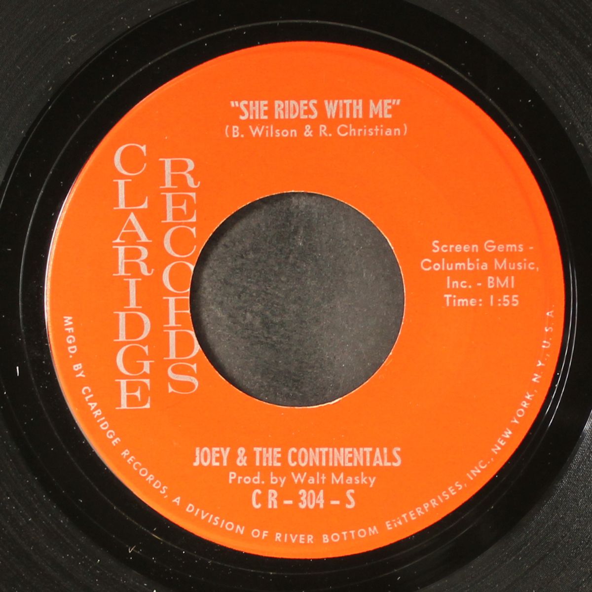 she rides with me / rudy vadoo by JOEY & CONTINENTALS