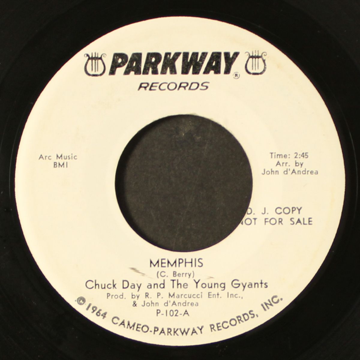 memphis / it hurts so bad by CHUCK DAY & YOUNG GYANTS