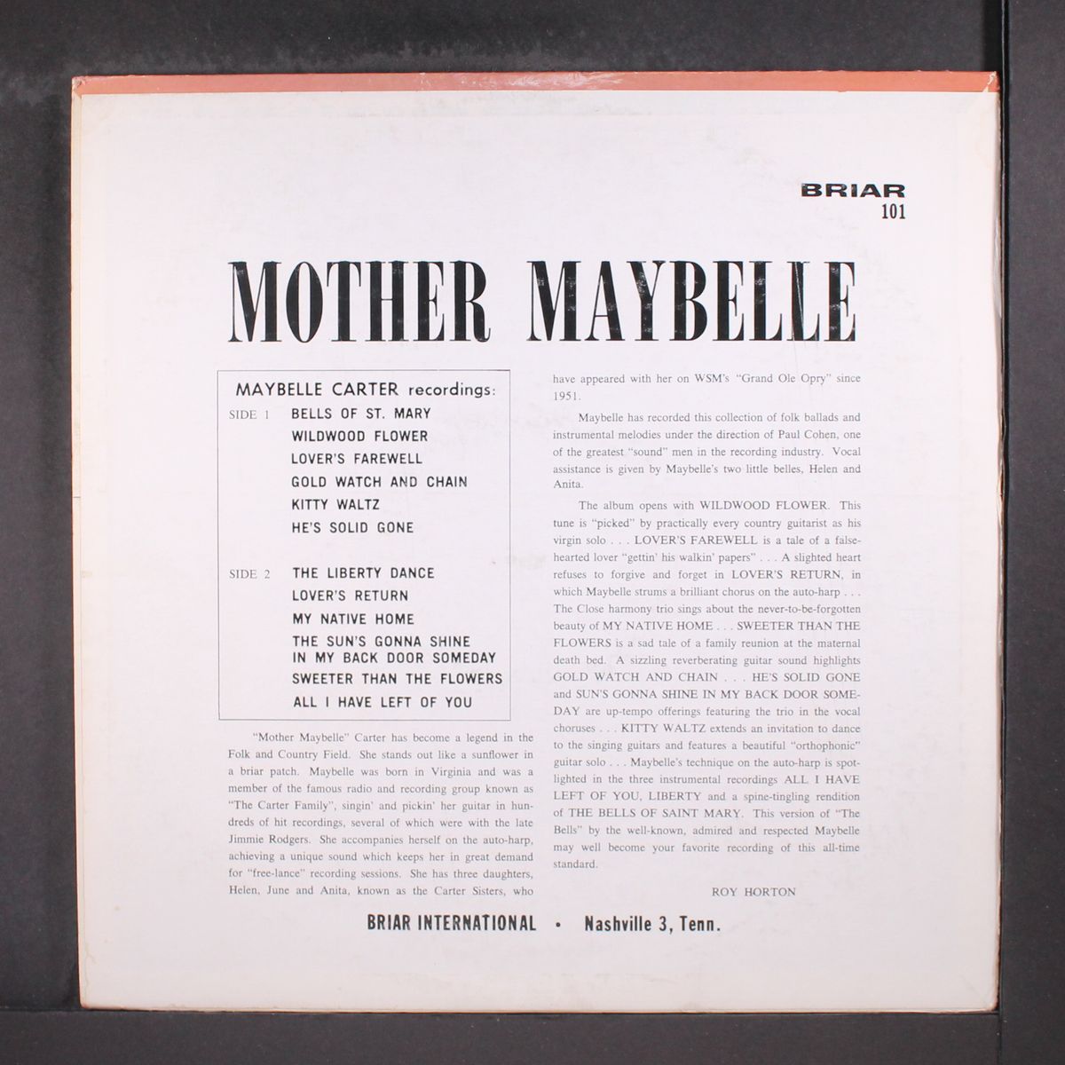 mother maybelle carter by MOTHER MAYBELLE CARTER