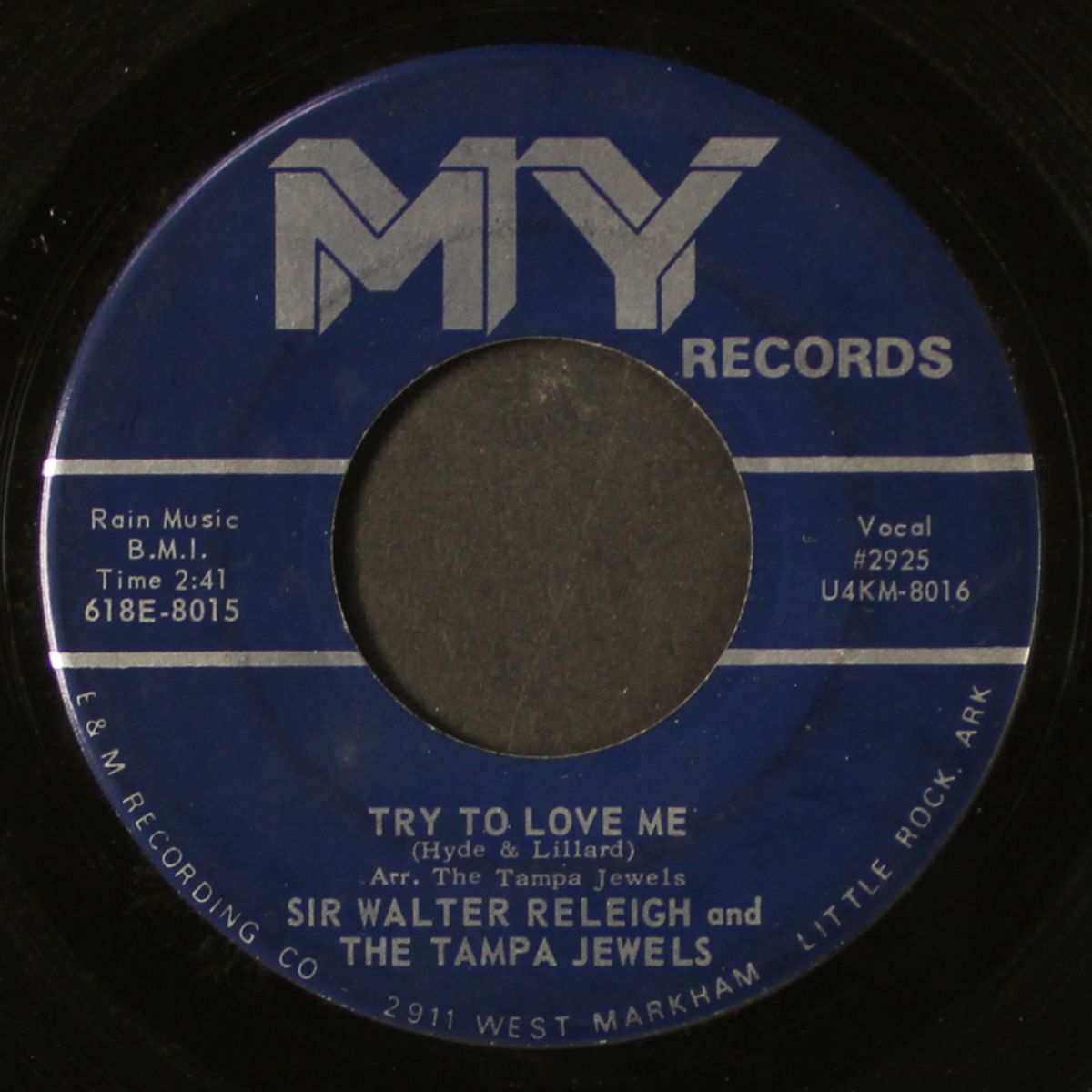 try to love me / till the end by SIR WALTER RALEIGH & TAMPA JEWELS