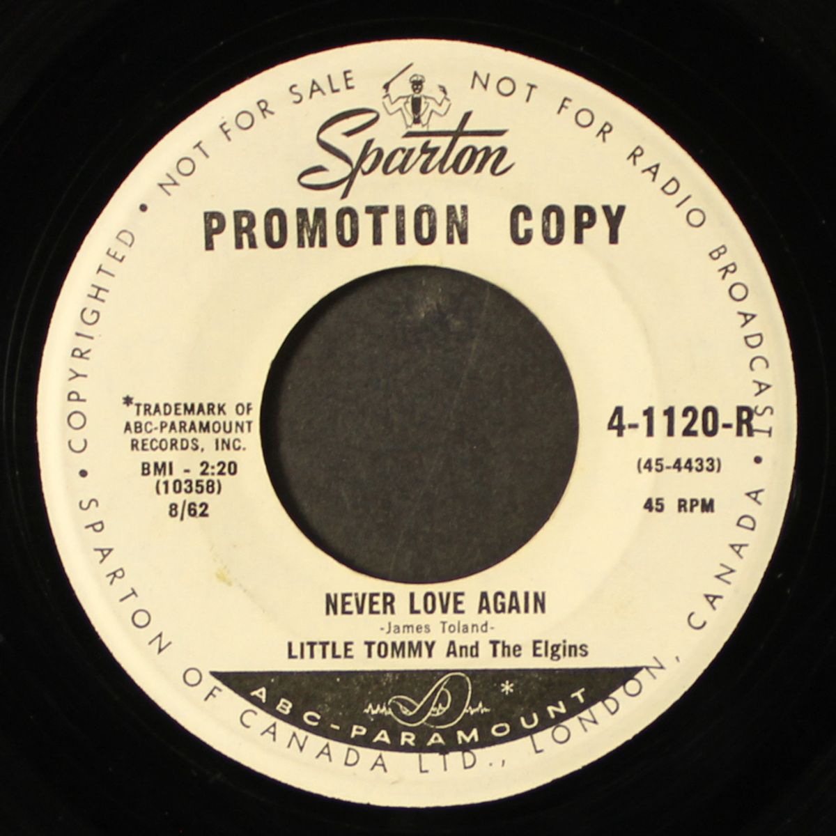 i walk on / never love again by LITTLE TOMMY & ELGINS