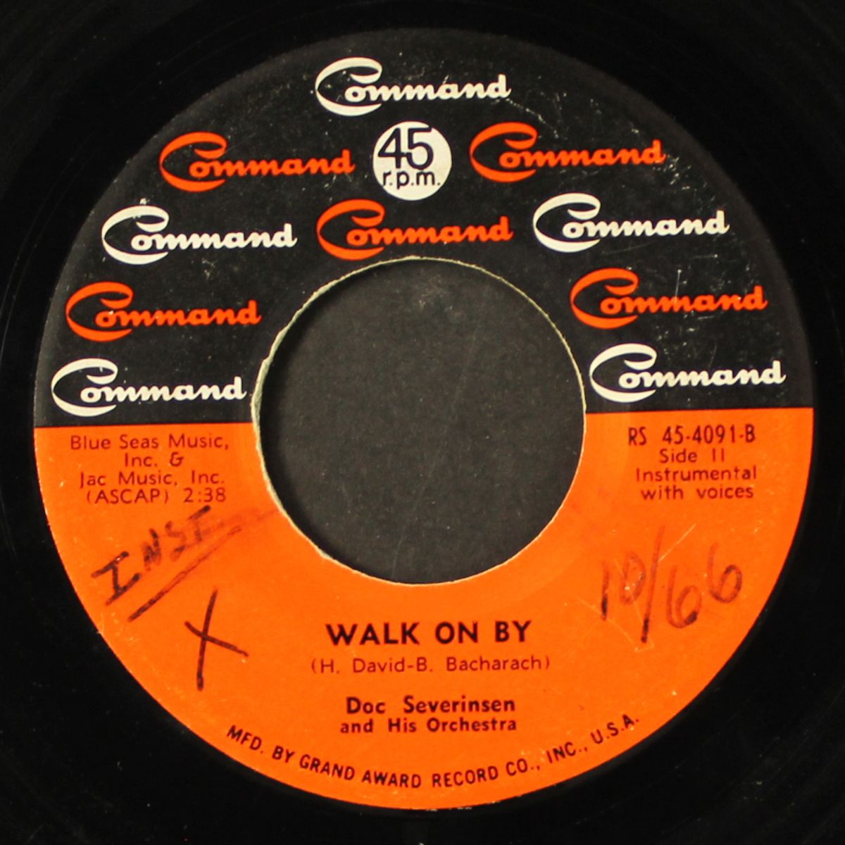 walk on by / love theme from is paris burning by DOC SEVERINSEN