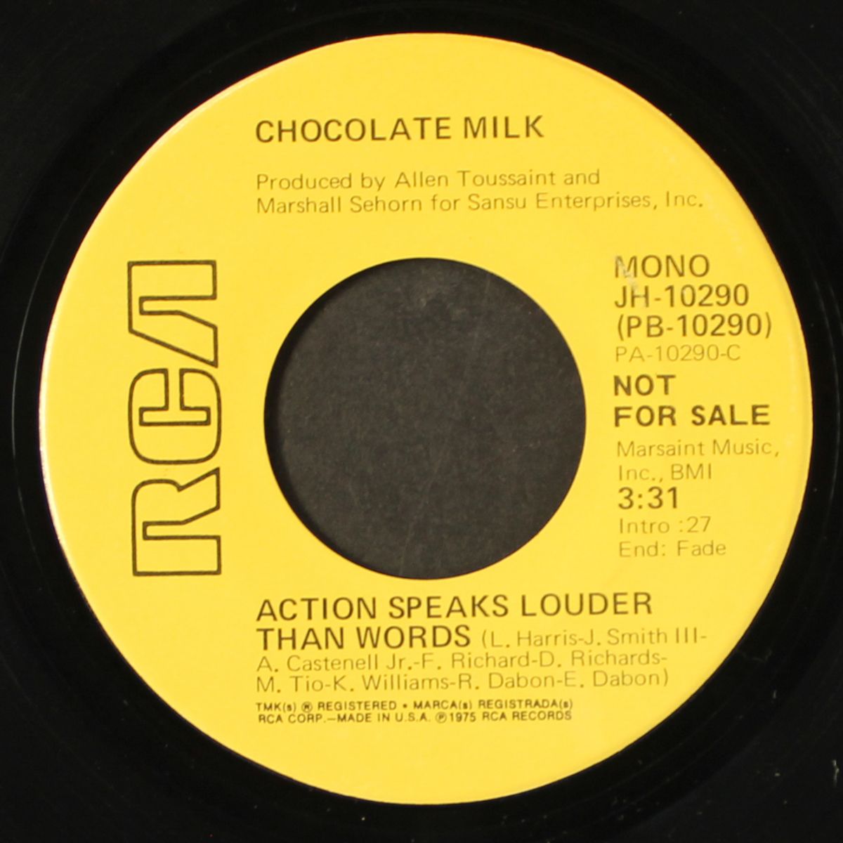action speaks louder than words / mono by CHOCOLATE MILK