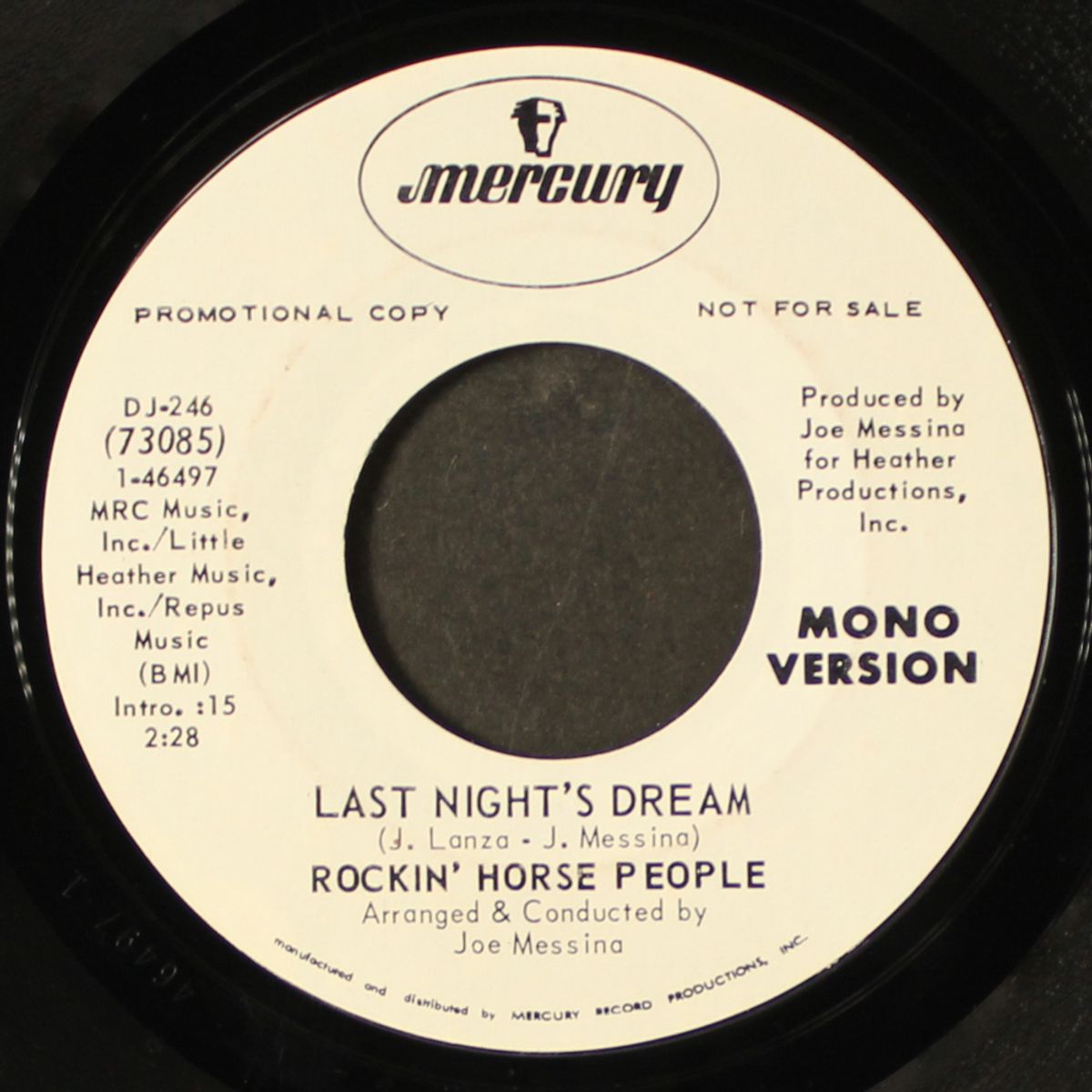 last night's dream / mono by ROCKIN' HORSE PEOPLE