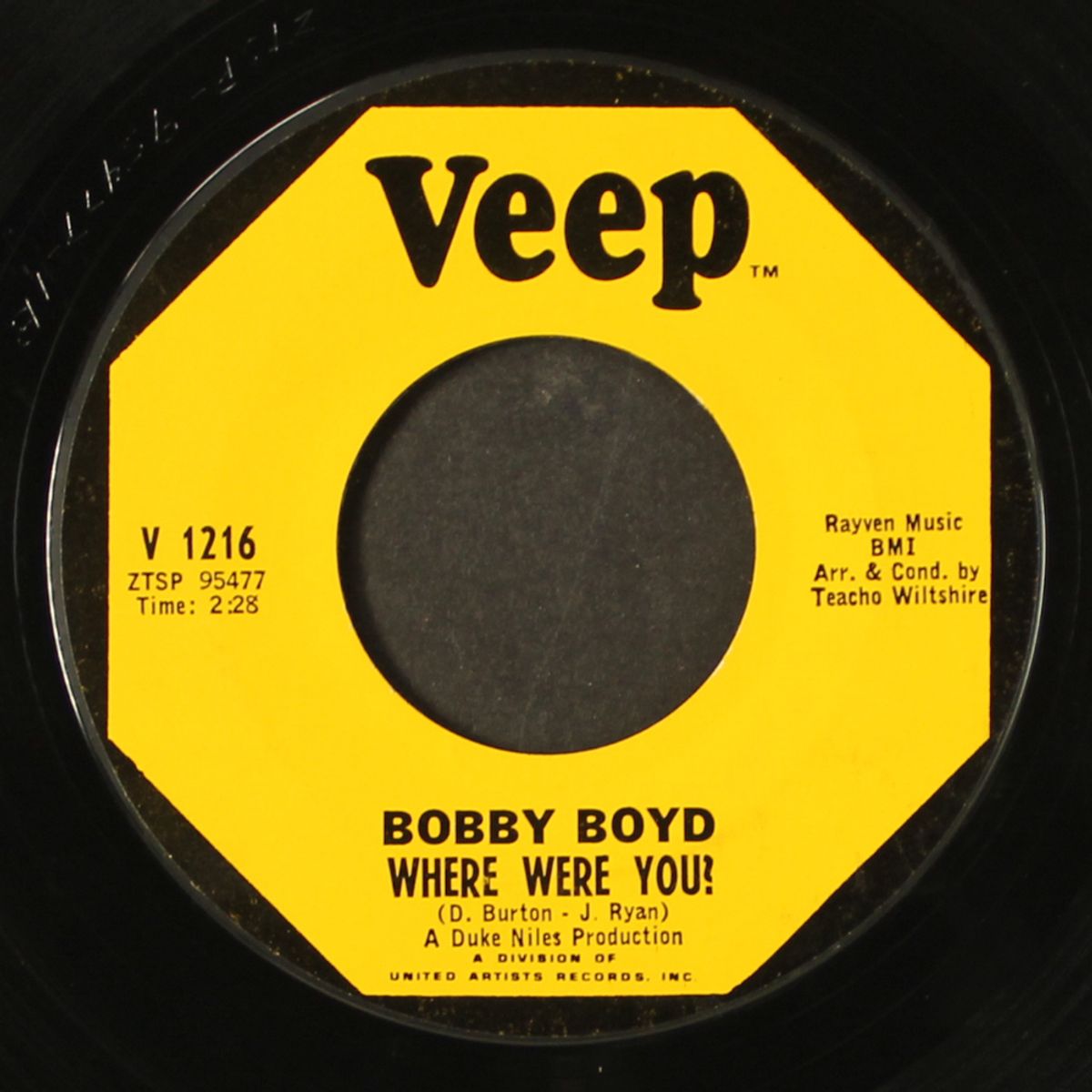 my type of dancin' / where were you? by BOBBY BOYD