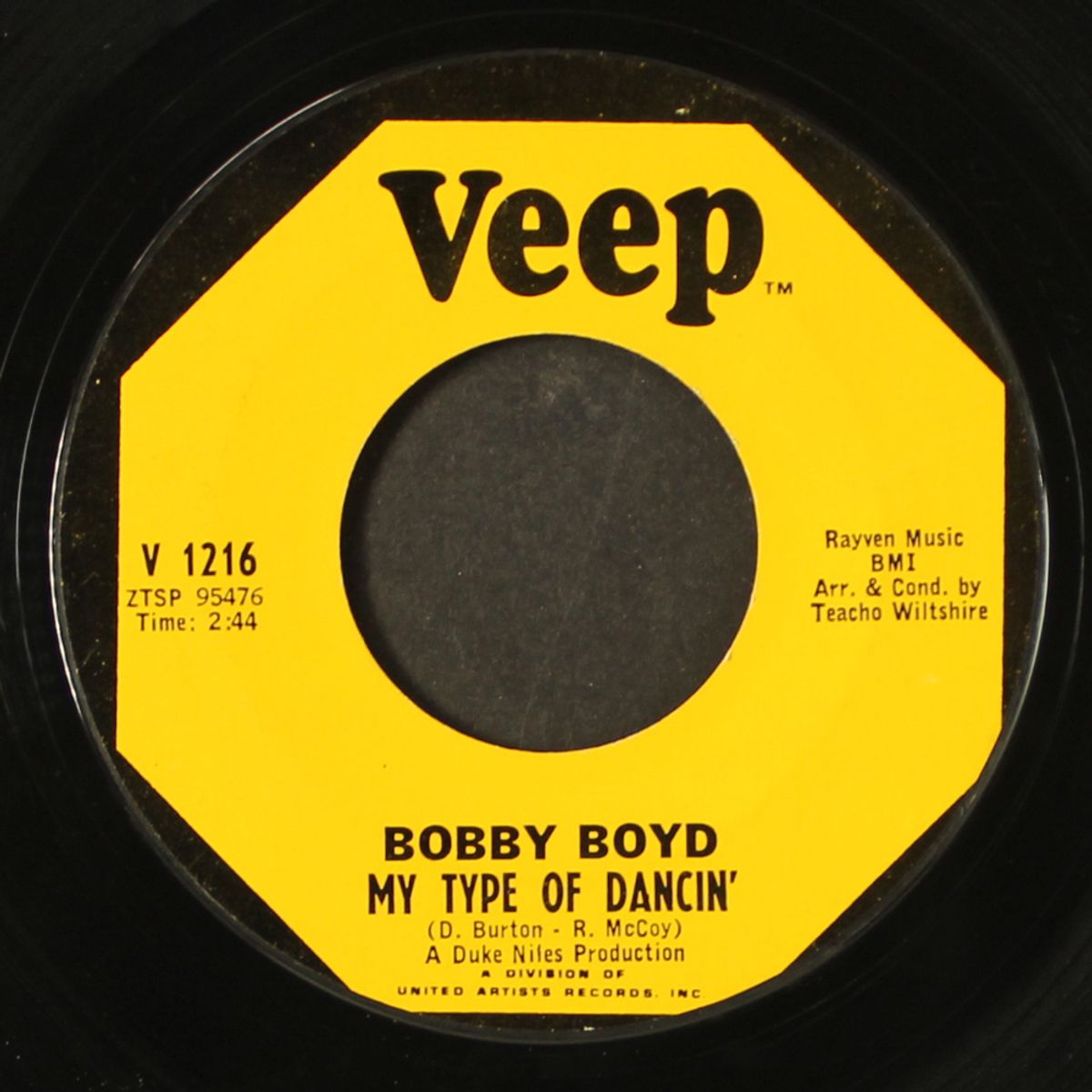 my type of dancin' / where were you? by BOBBY BOYD