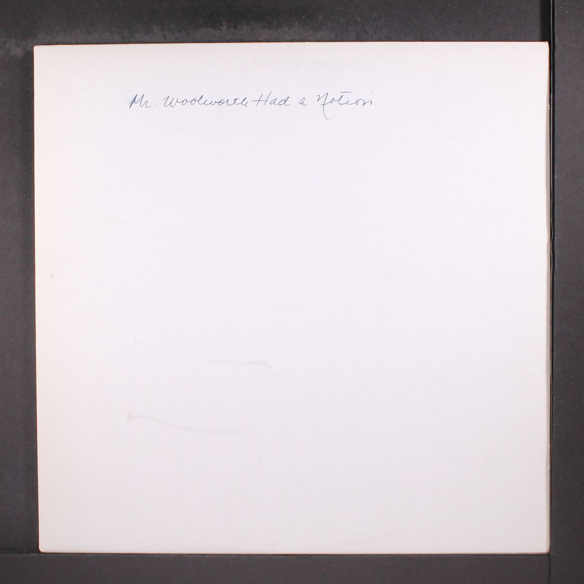 mr. woolworth had a notion by MICHAEL BROWN