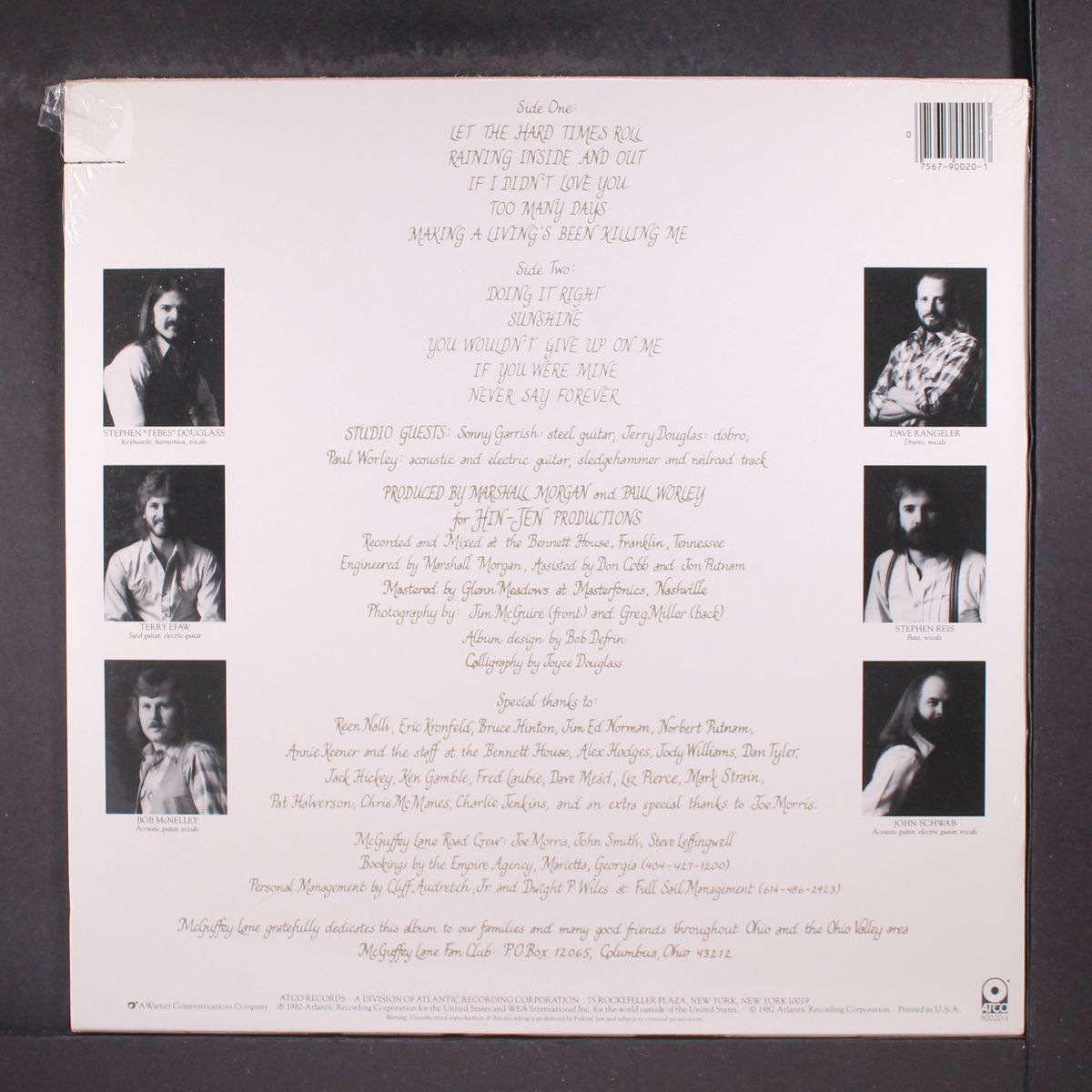 let the hard times roll by MCGUFFEY LANE