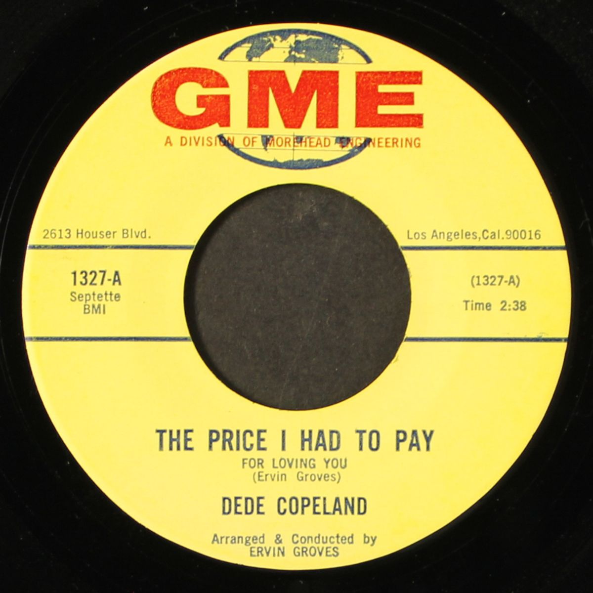 you gotta give up some money / the price i had to pay by DEDE COPELAND