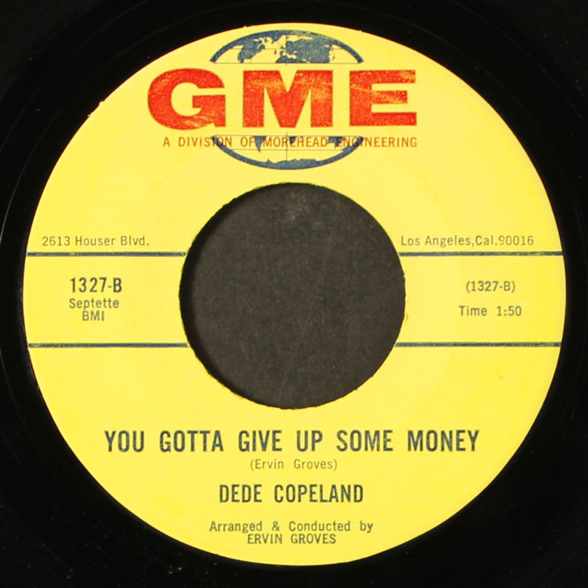 you gotta give up some money / the price i had to pay by DEDE COPELAND