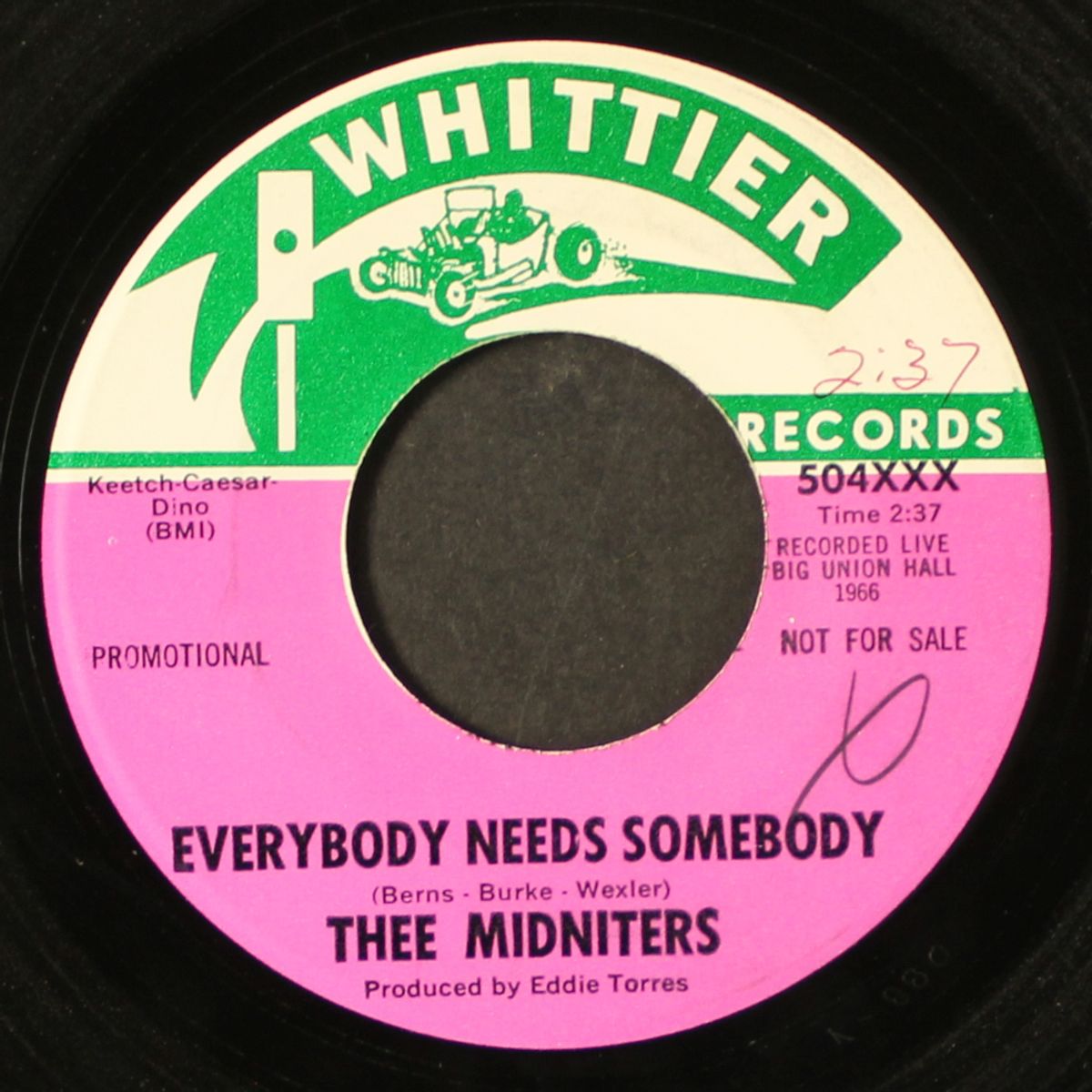 everybody needs somebody / never knew i had it so bad by THEE MIDNITERS