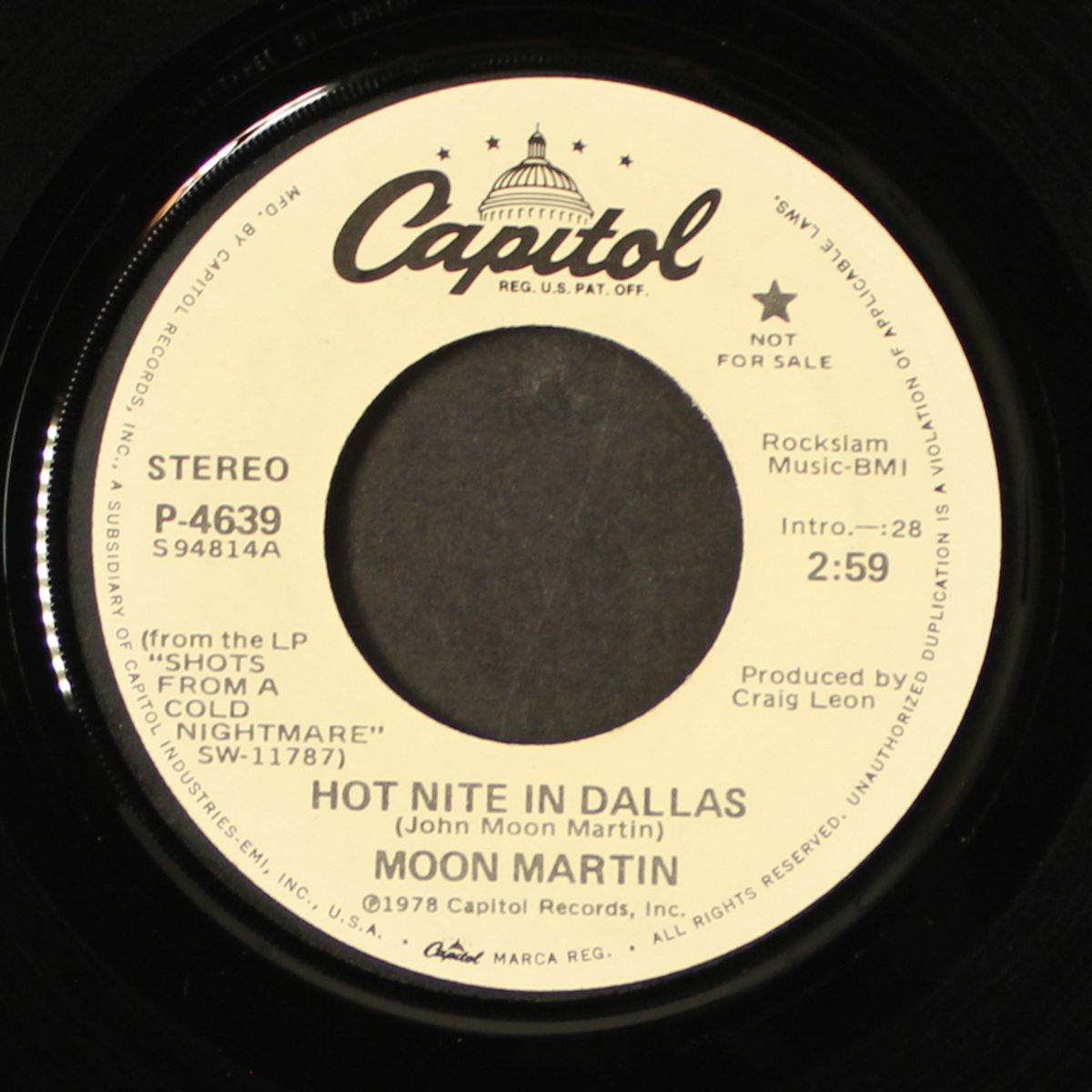 hot nite in dallas / mono by MOON MARTIN