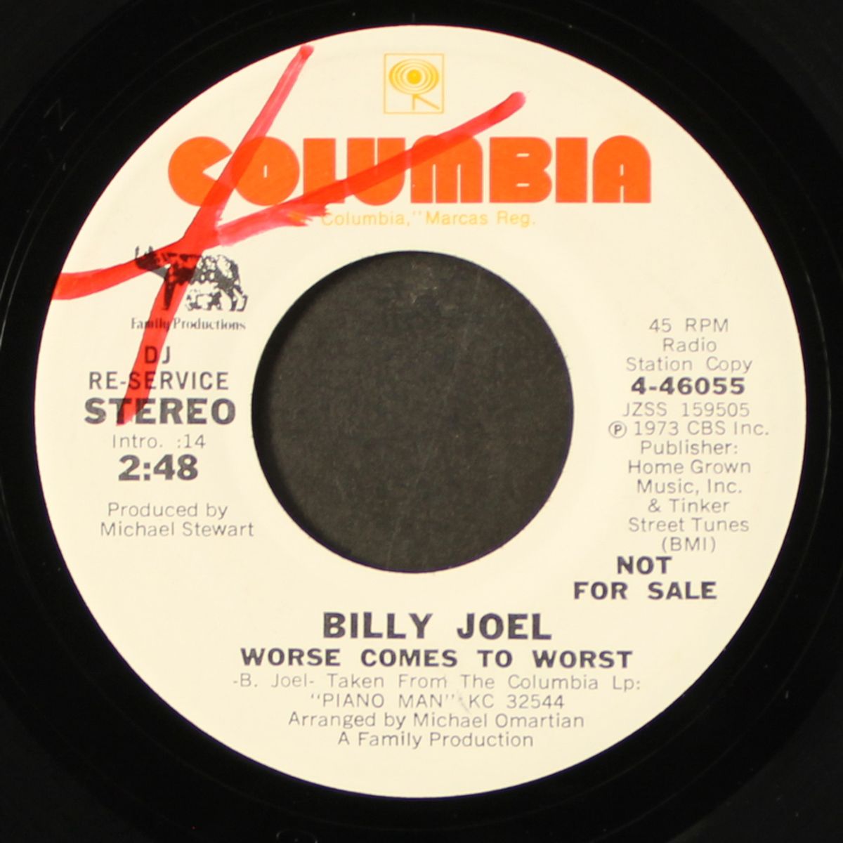 worse comes to worst / same by BILLY JOEL